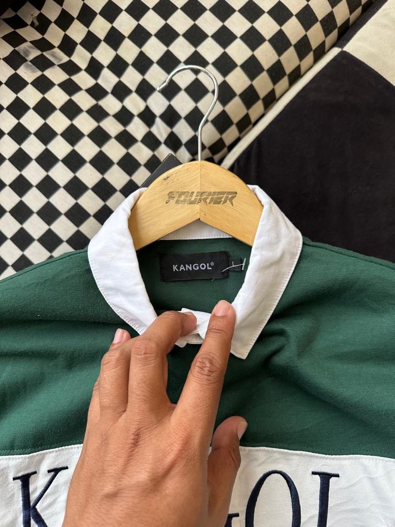 Japanese Brand × Kangol KANGOL RUGBY SHIRT Size US L / EU 52-54 / 3 - 5 Thumbnail