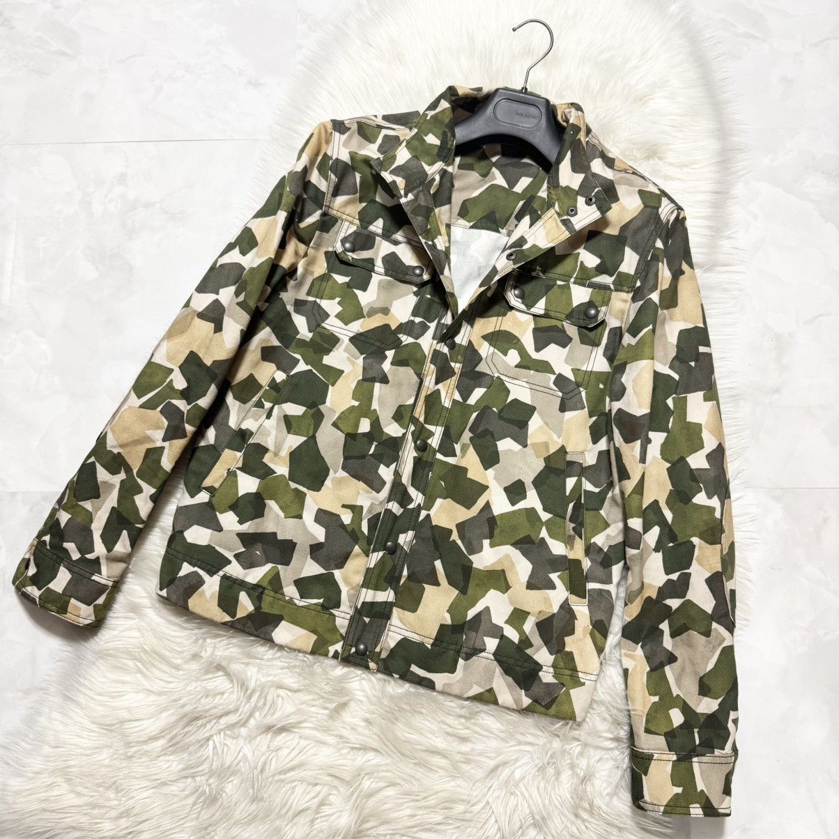 Bottega Veneta Bottega Veneta Camouflage Denim Jacket Shirt Size US L / EU 52-54 / 3 - 6 Thumbnail