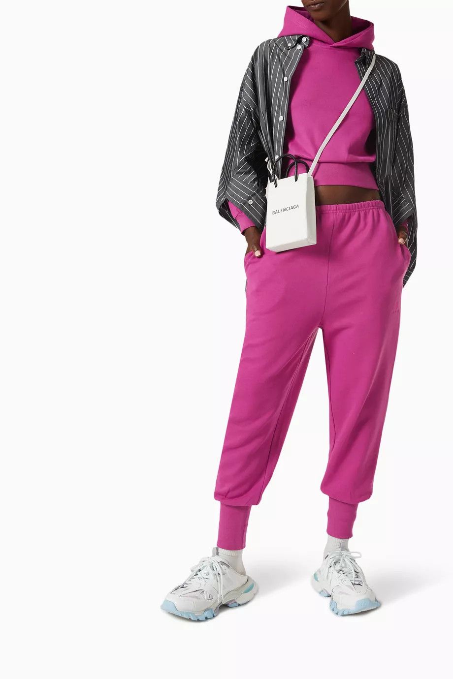 Balenciaga o1y0625 Jogger in Fuchsia Size 25" / US 0 / IT 36 - 3 Thumbnail
