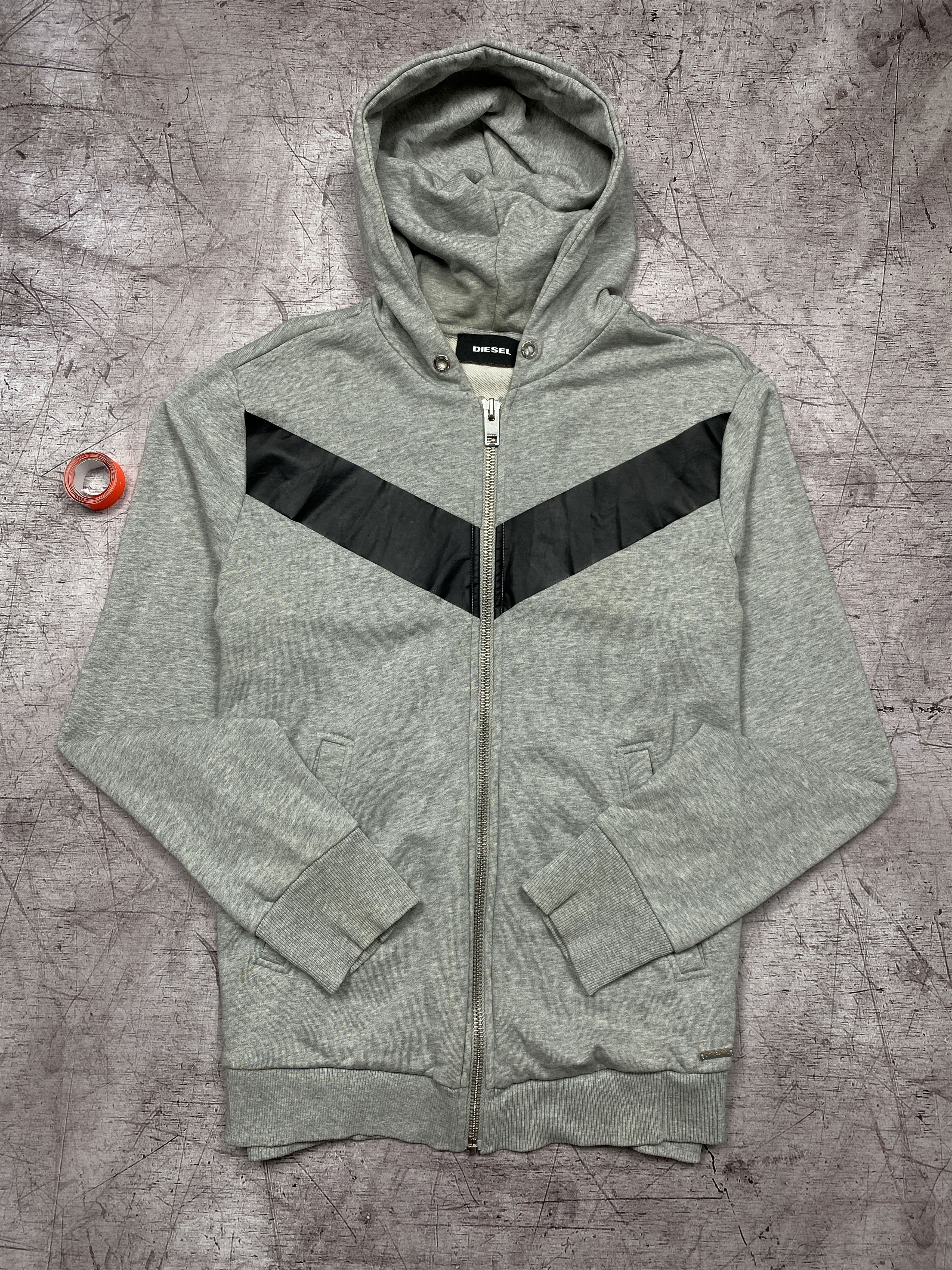 Diesel × Vintage Diesel Vintage Mens Zip Hoodie Size US XL / EU 56 / 4 - 1 Thumbnail