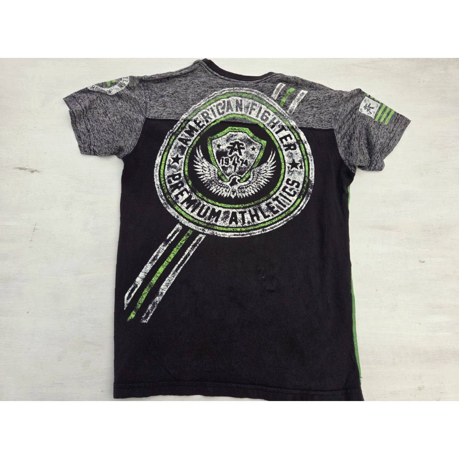 Vintage AMERICAN FIGHTER Buckle T-Shirt Mens Small Graphic Athletic Premium UFC Biker Shirt Size US S / EU 44-46 / 1 - 6 Thumbnail