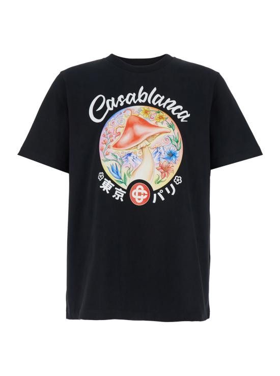 CASABLANCA Men Tops MPF25JTS00105BLACKJERSEY Black