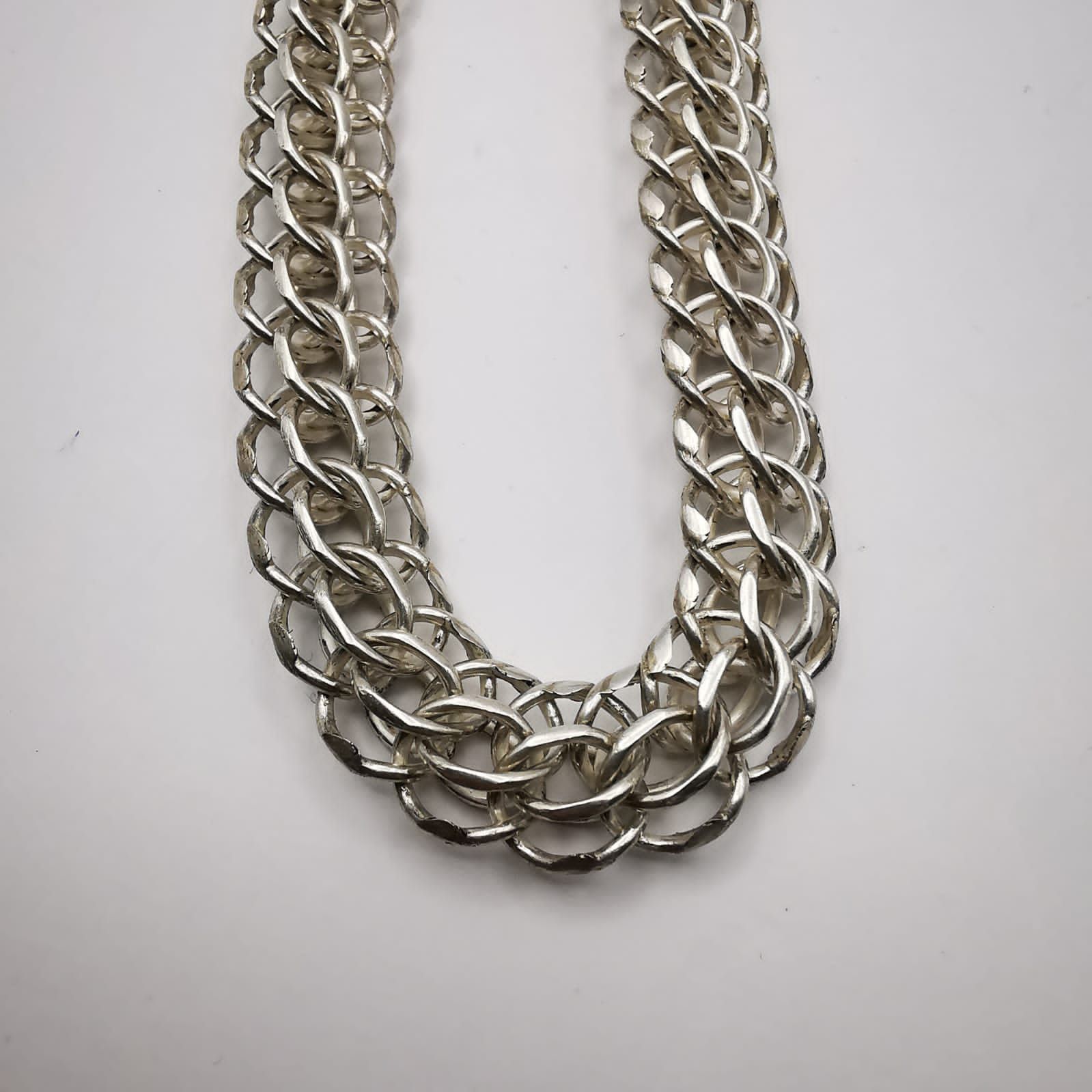 Sterling Silver New Statement Mens 925 Sterling Silver Jewelry Chain 80 g Size ONE SIZE - 4 Thumbnail
