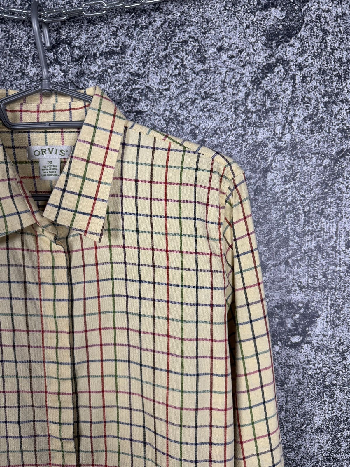 Orvis Women Orvis Dress Long Sleeve Plaid Shirt Button Up Size 20 Size XXL / US 16-18 / IT 52-54 - 2 Thumbnail