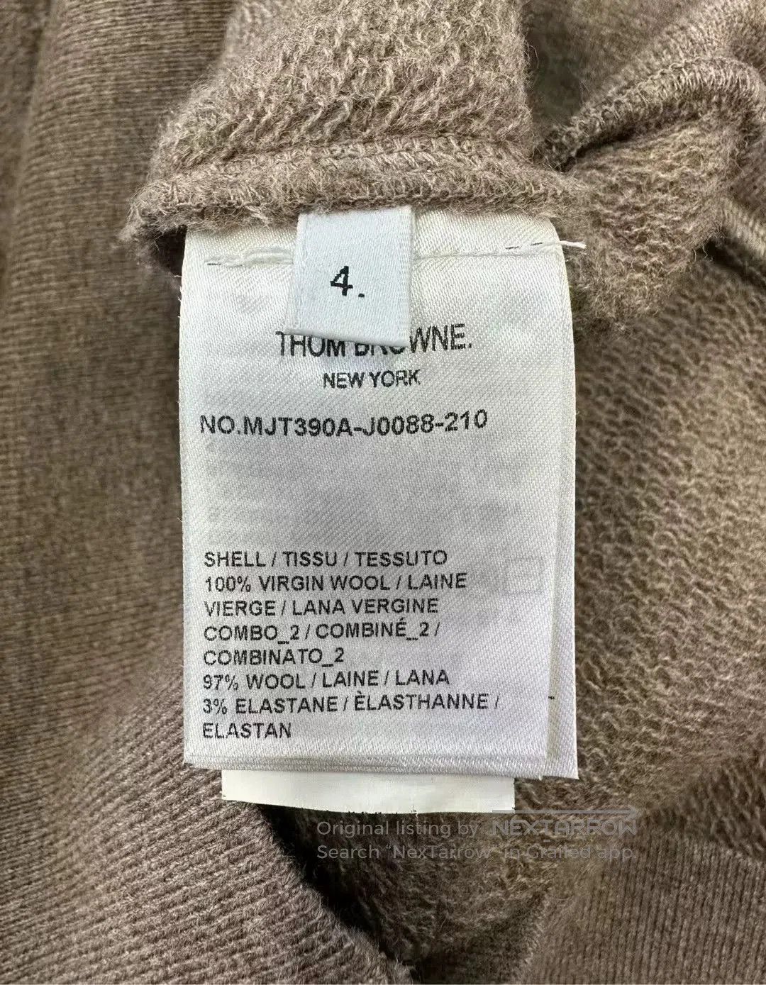 Thom Browne thom browne brown classic striped hoodie. Size US M / EU 48-50 / 2 - 4 Thumbnail