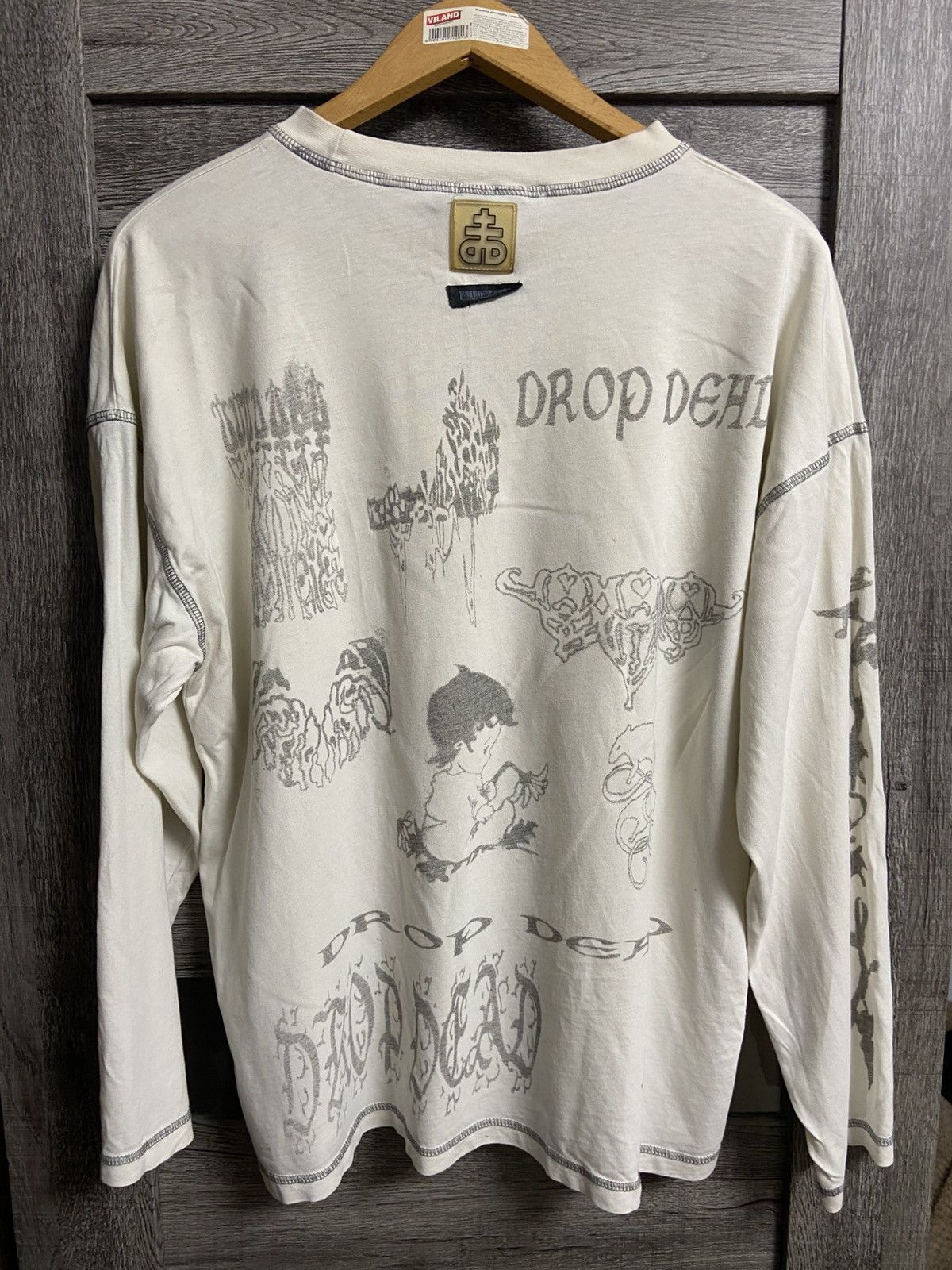 Drop Dead Drop Dead Long Sleeve Rare All Over Graphic Print Oli Sykes Size US L / EU 52-54 / 3 - 5 Thumbnail