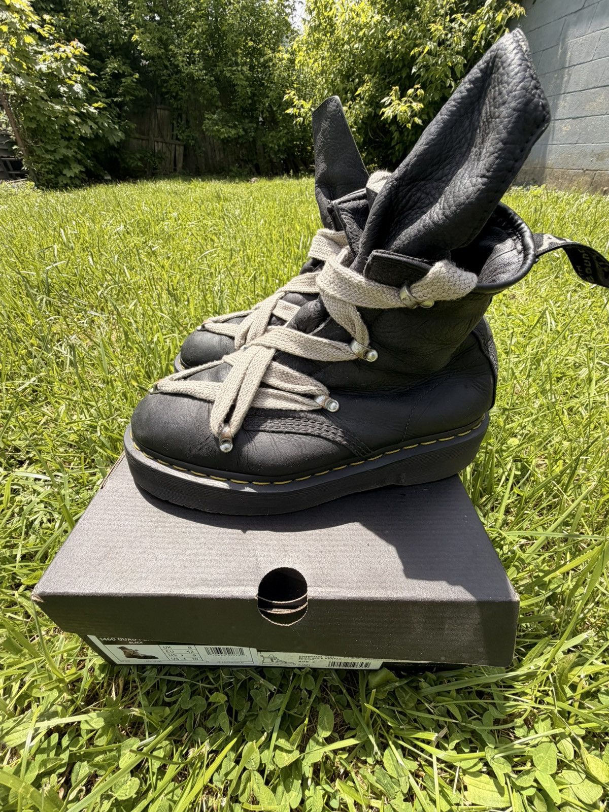 Rick Owens Rick Owens Doc Marten Jumbo Lace Quad Pentagram Boot Size US 9 / EU 42 - 5 Thumbnail