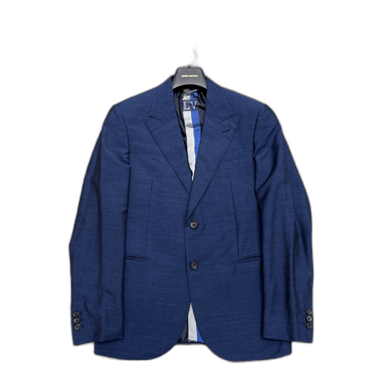 Louis Vuitton Louis Vuitton Blue Wool Suit Jacket-yf Size US M / EU 48-50 / 2 - 1 Thumbnail