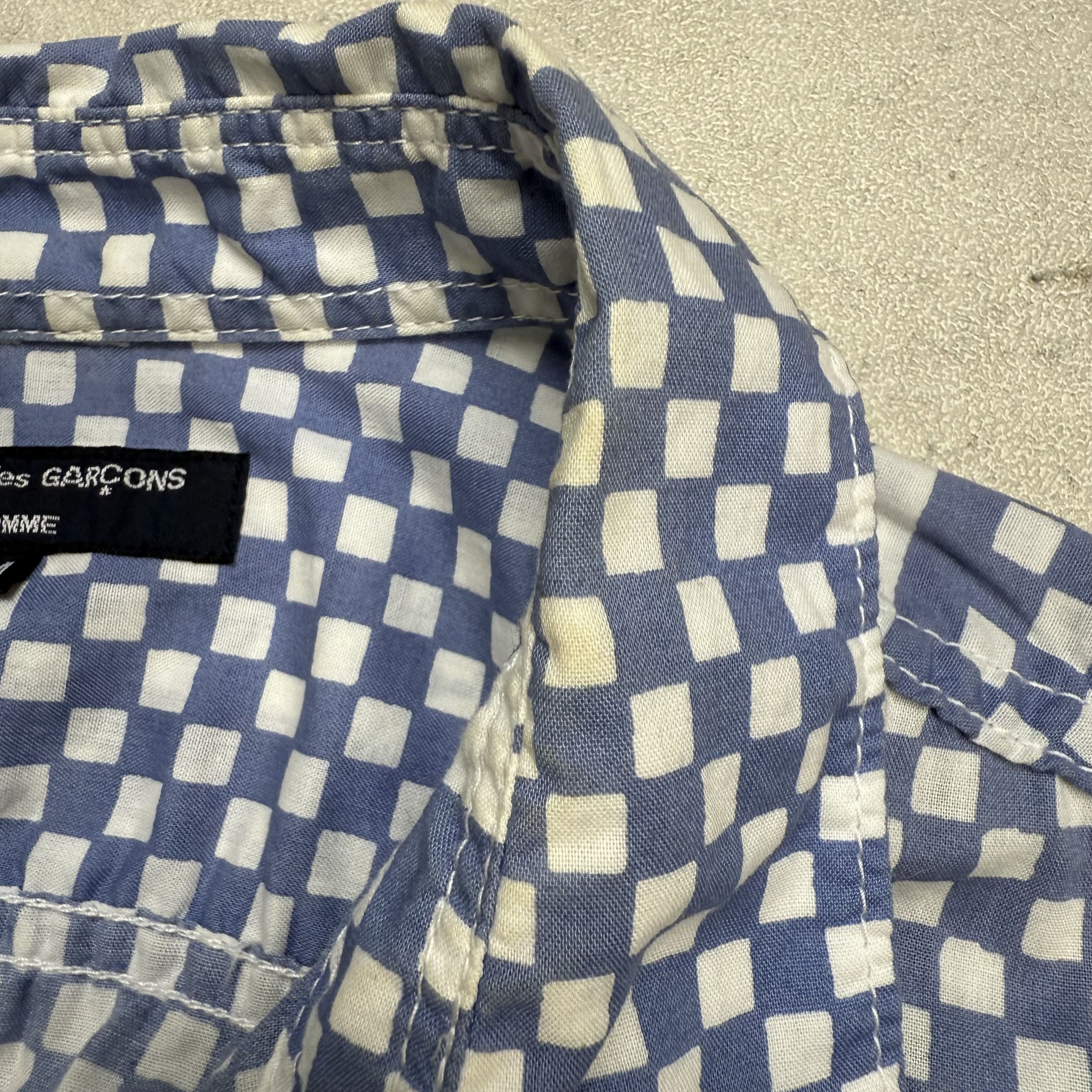 Comme des Garcons SS2003 Comme Des Garcons Homme Checkerboard Shirt Size US M / EU 48-50 / 2 - 7 Thumbnail