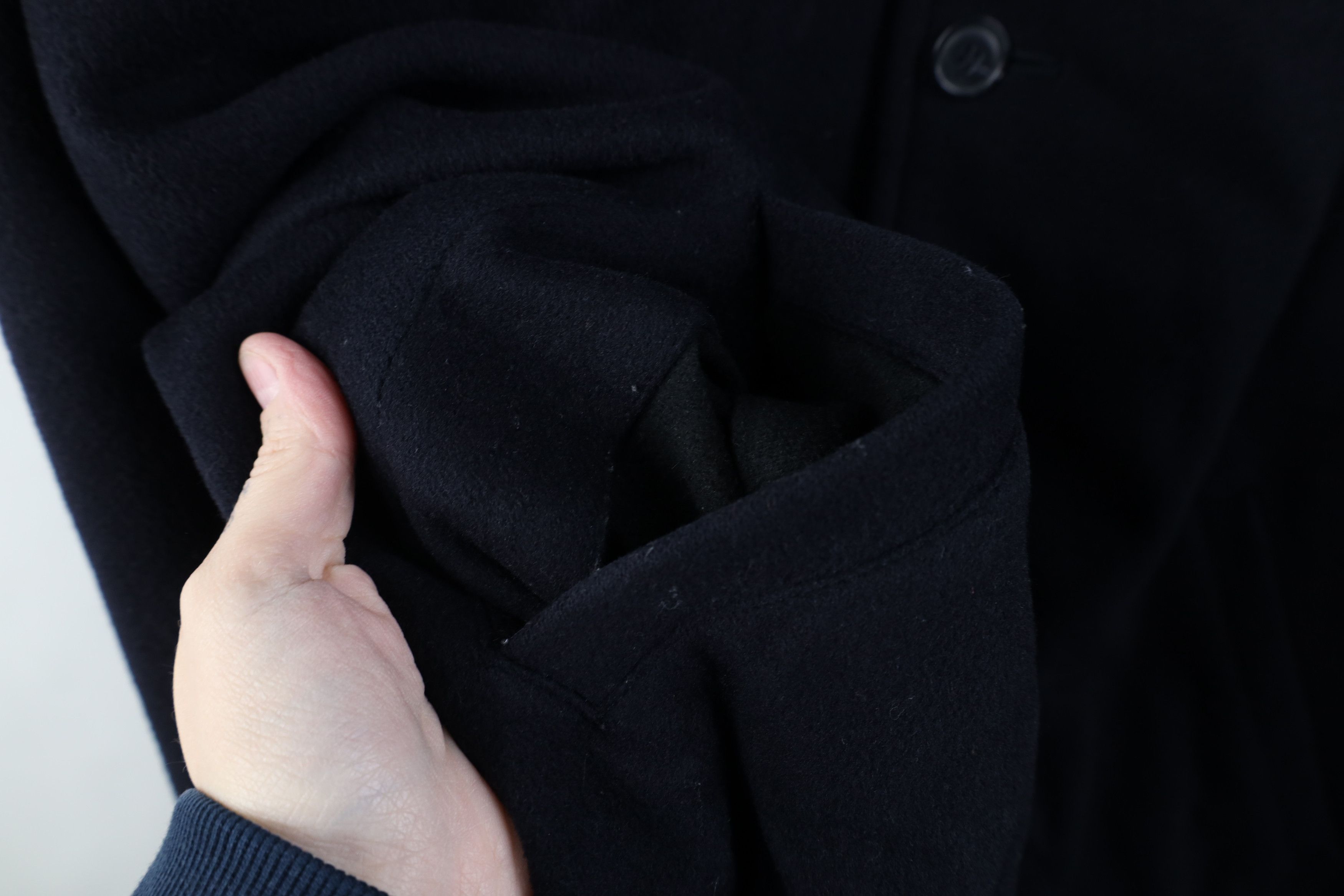 J.Crew Vintage J Crew Quilted Wool Collared Button Jacket Navy Blue Size US XL / EU 56 / 4 - 8 Thumbnail