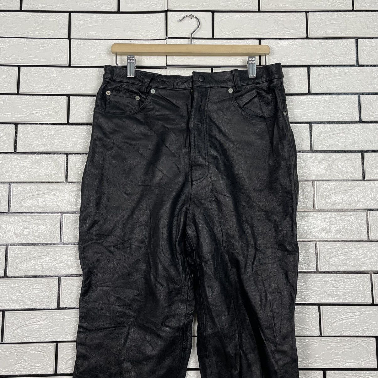Japanese Brand Scare Teht Motorcycle Biker Leather Pant Size US 32 / EU 48 - 3 Thumbnail