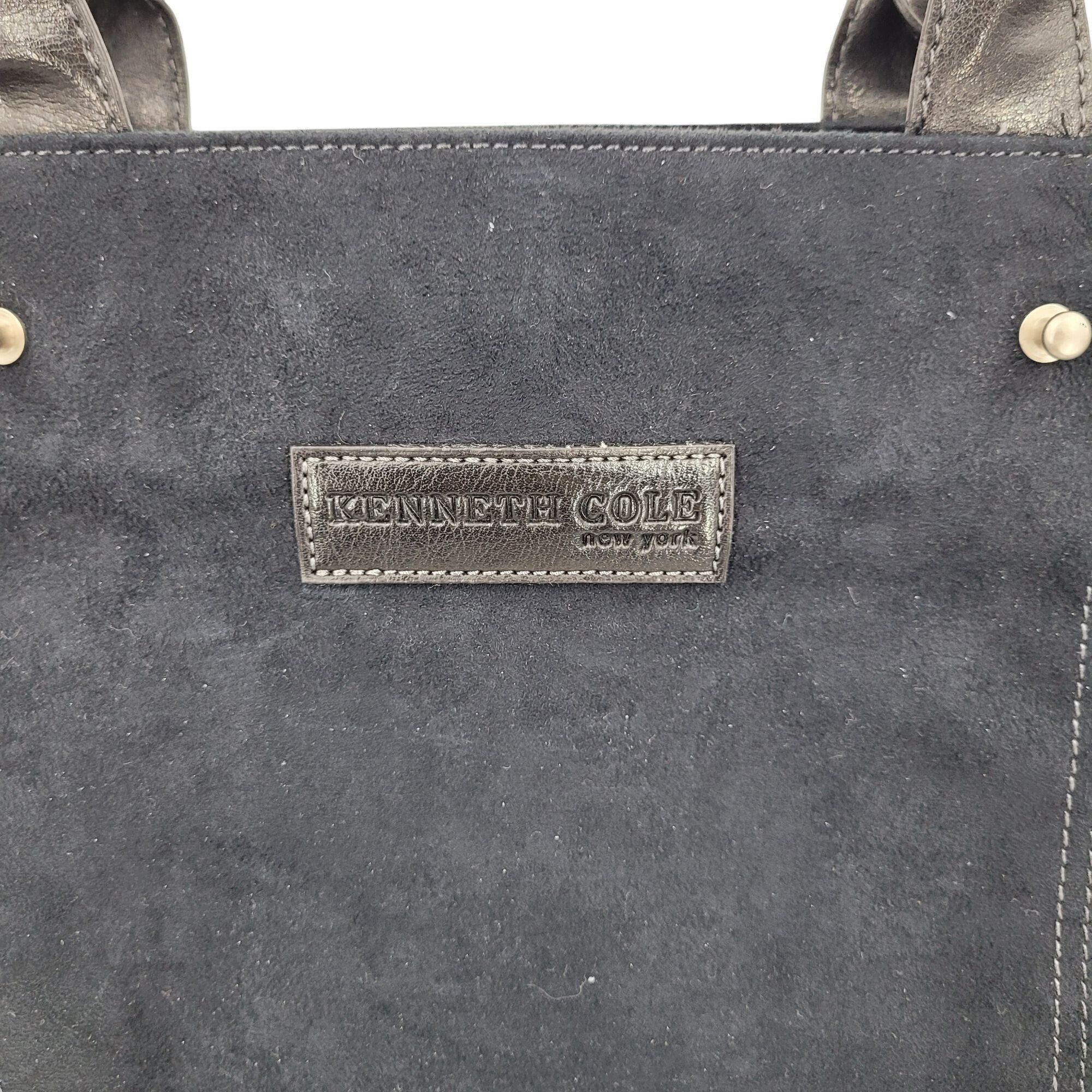 Kenneth Cole Kenneth Cole Black Suede Top Handle Tote & Mini Bag Wallet C Size ONE SIZE - 4 Thumbnail