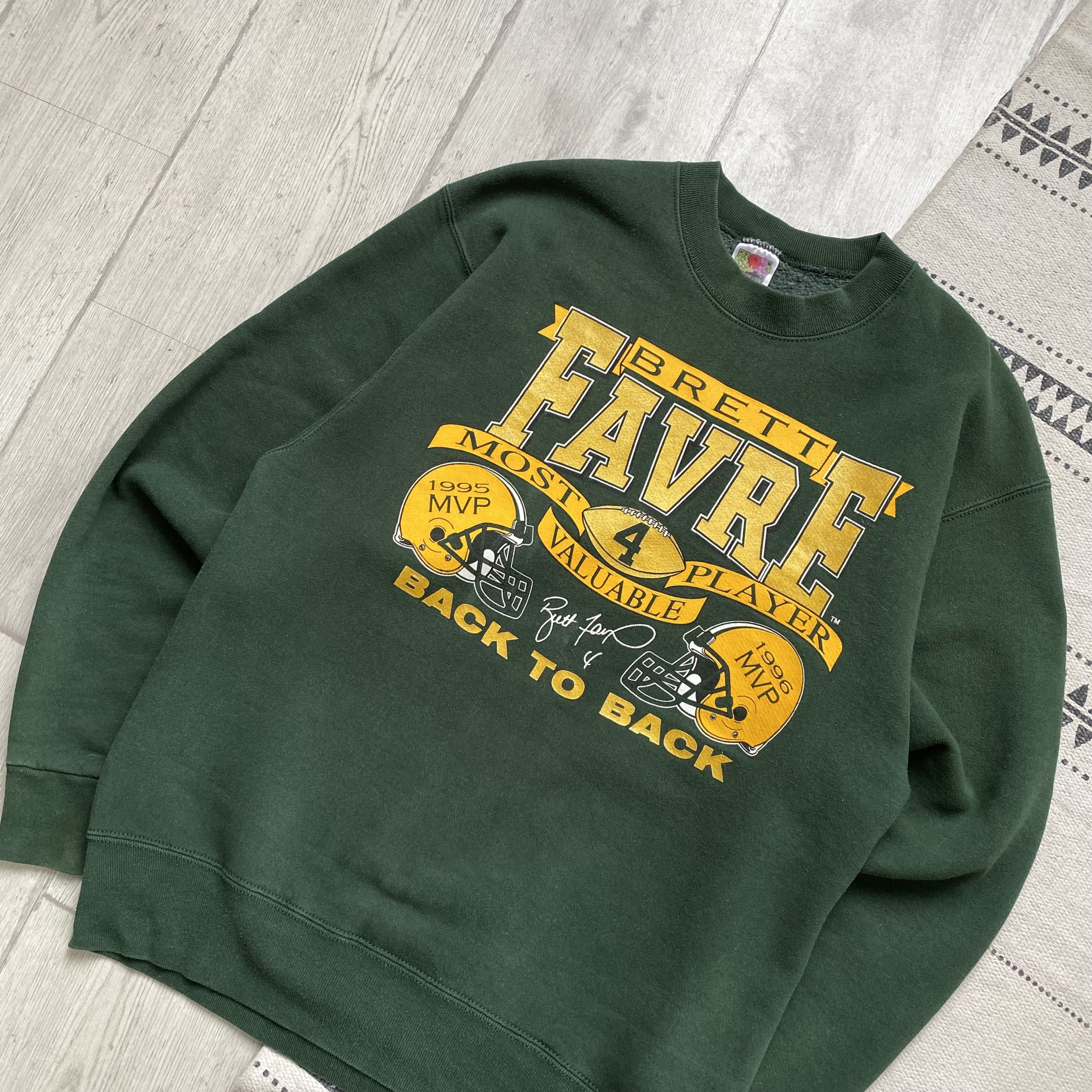 Russell Athletic 🏈96s Vintage Green Bay Packers Brett Favre MVP Sweatshirt Size US M / EU 48-50 / 2 - 4 Thumbnail