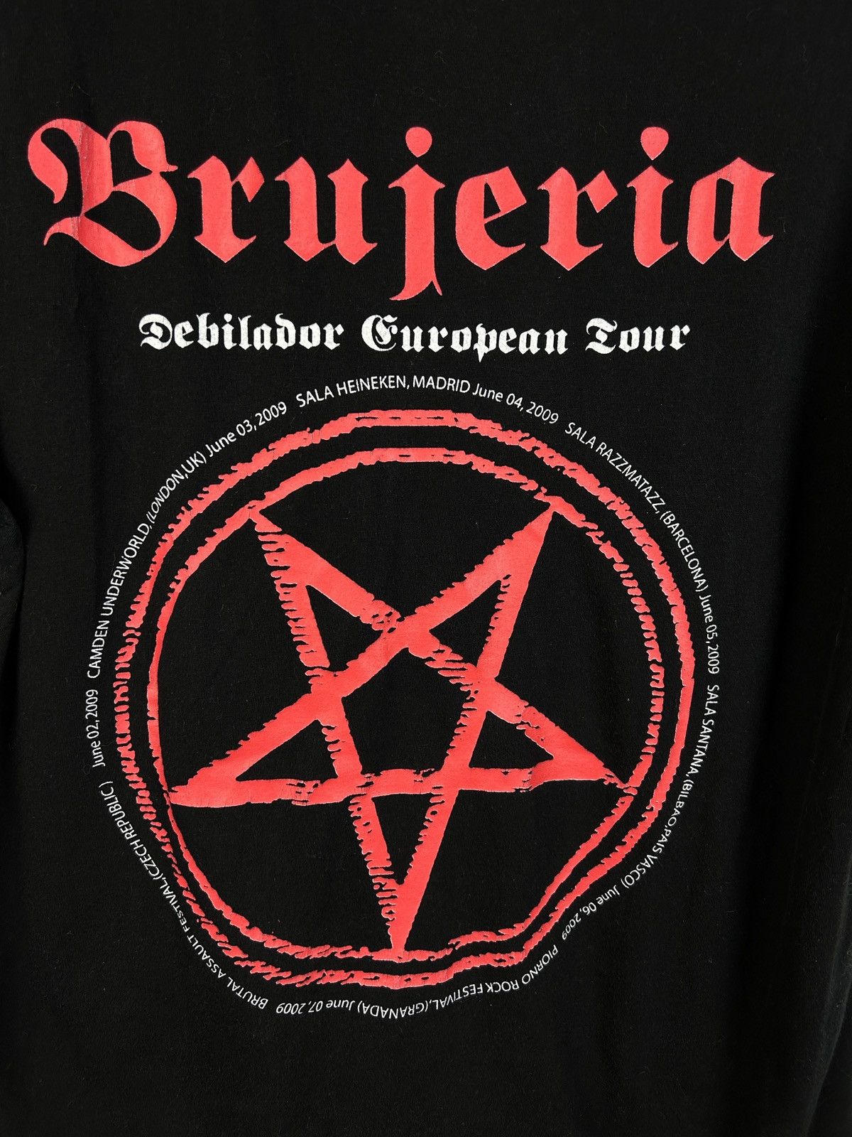 Band Tees 00s Vintage Brujeria Debilador 2009 European Tour T-Shirt Size US M / EU 48-50 / 2 - 5 Thumbnail
