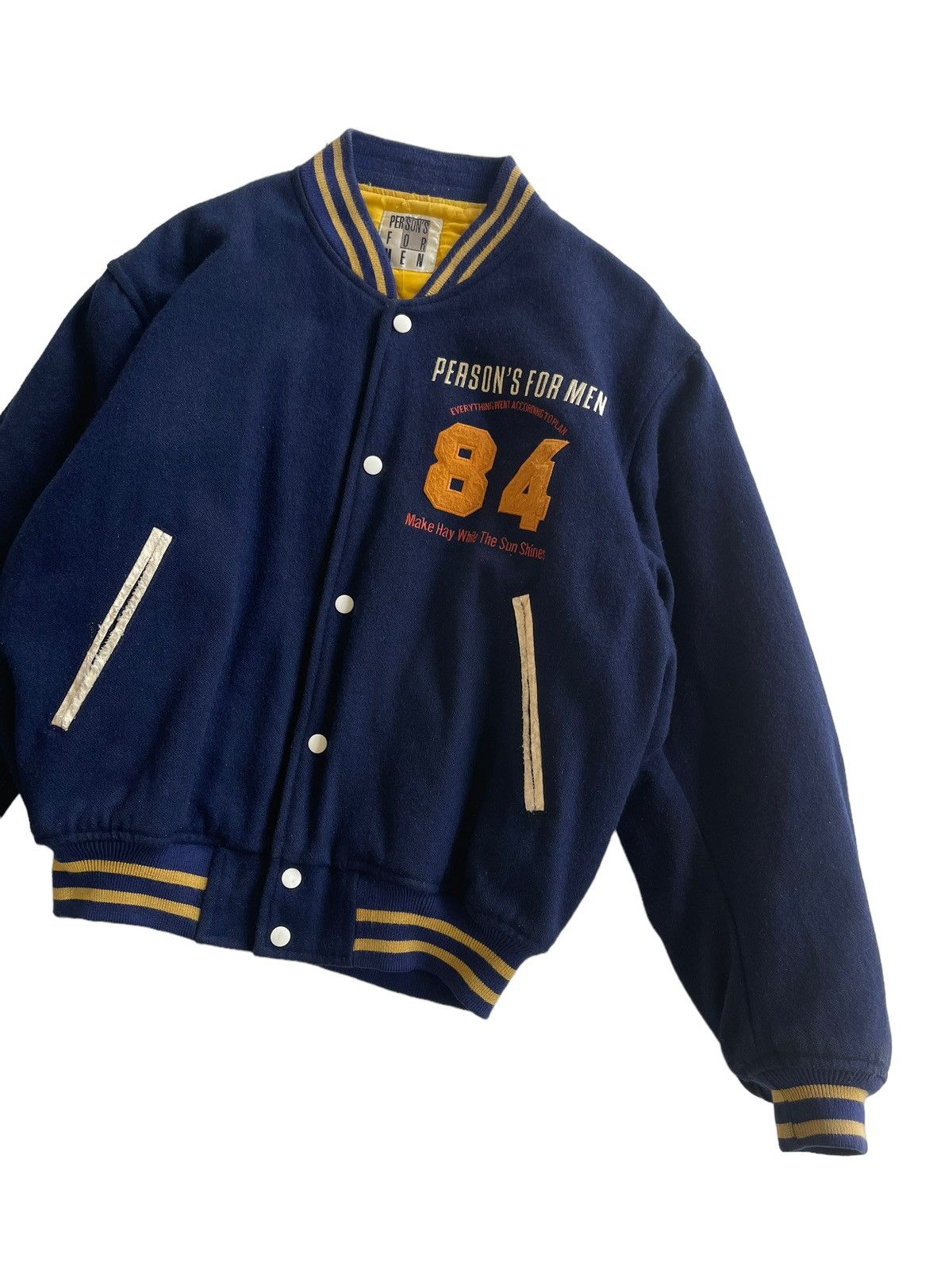 PERSON'S PERSONS WOOL VARSITY JACKET Size US L / EU 52-54 / 3 - 3 Thumbnail