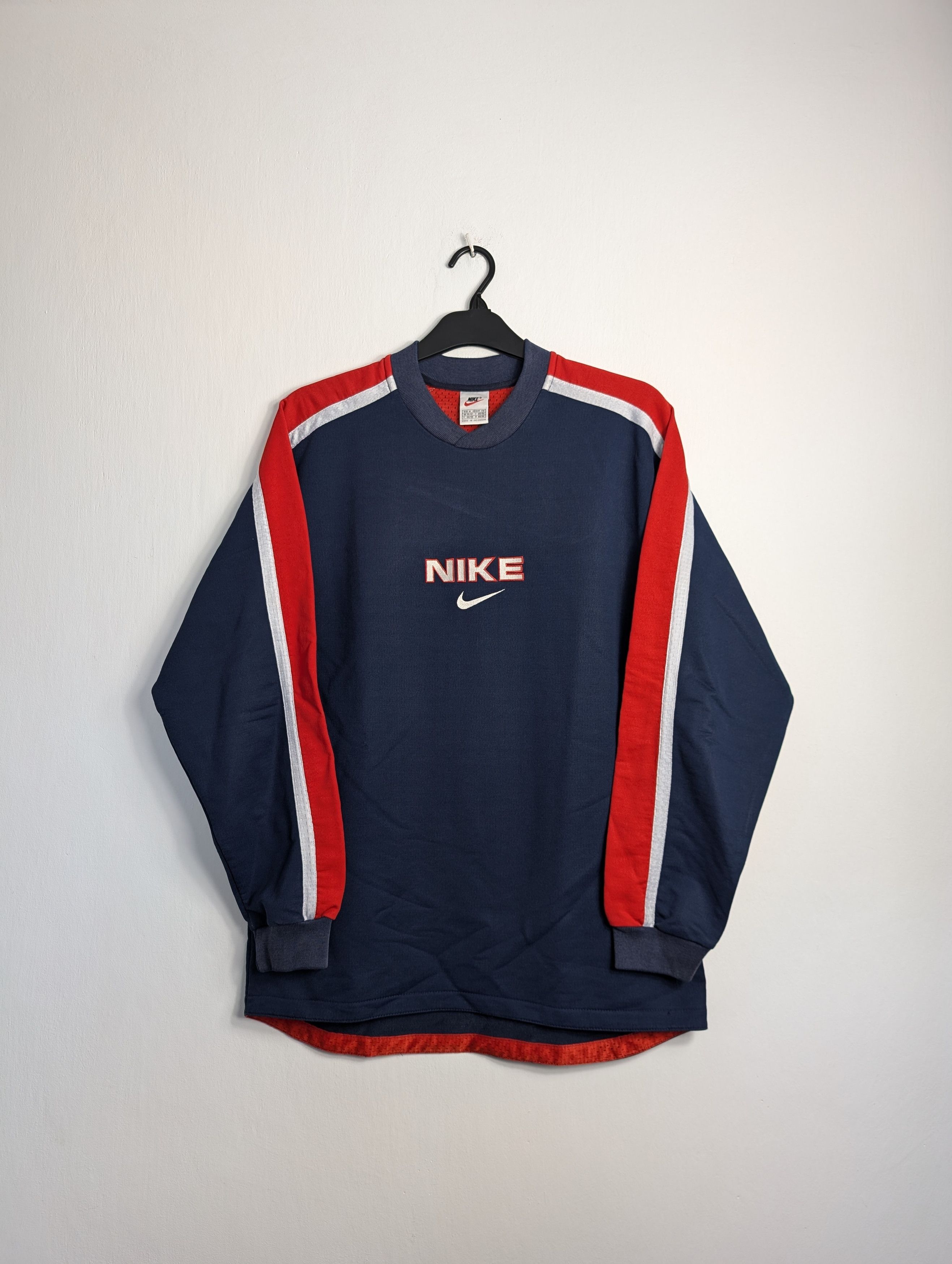 Nike Vintage 90s Nike Jersey Sweatshirt Swoosh Big Logo Y2K Retro Size US M / EU 48-50 / 2 - 1 Thumbnail