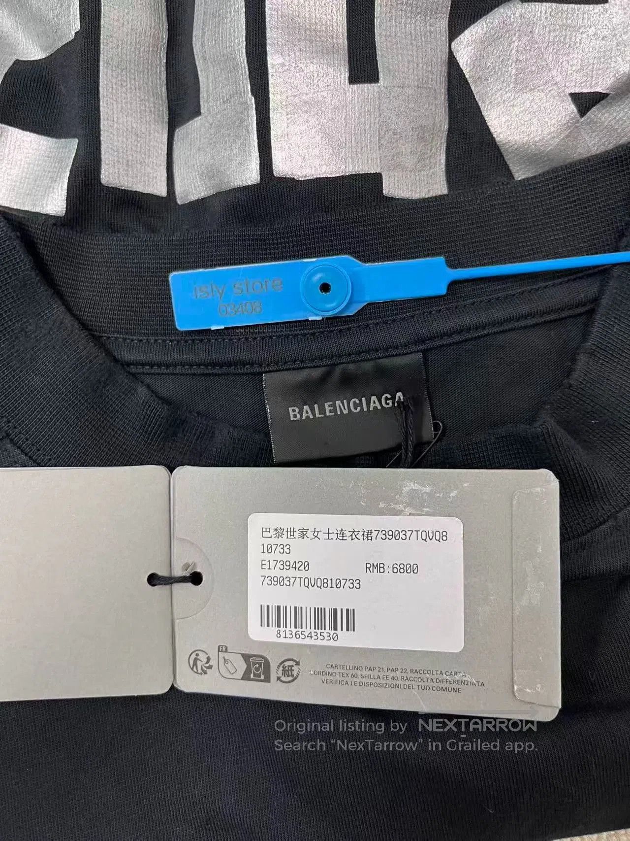 Balenciaga Balenciaga Letter Print Short Sleeve Dress. Size US 36 / EU 52 - 5 Thumbnail