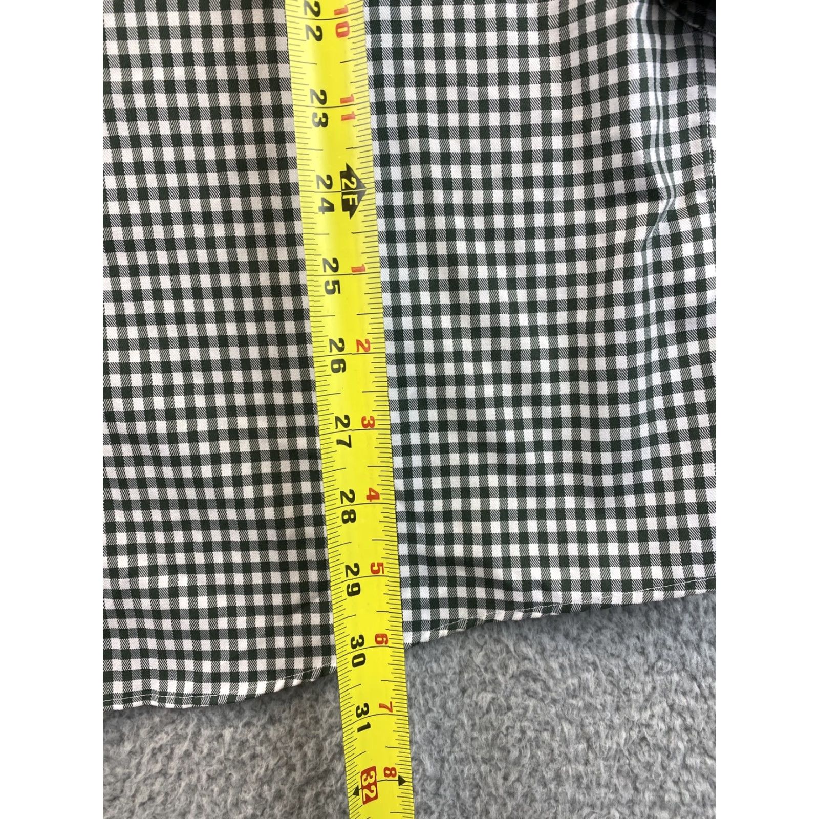 Tasso Elba Tasso Elba Dress Shirt Mens L 16-16 1/2 Long Sleeve Button Green Plaid Shirt Mens Large Green Tasso Elba Button-Up Cotton Collar Mens 79-16 Size 42R - 7 Thumbnail