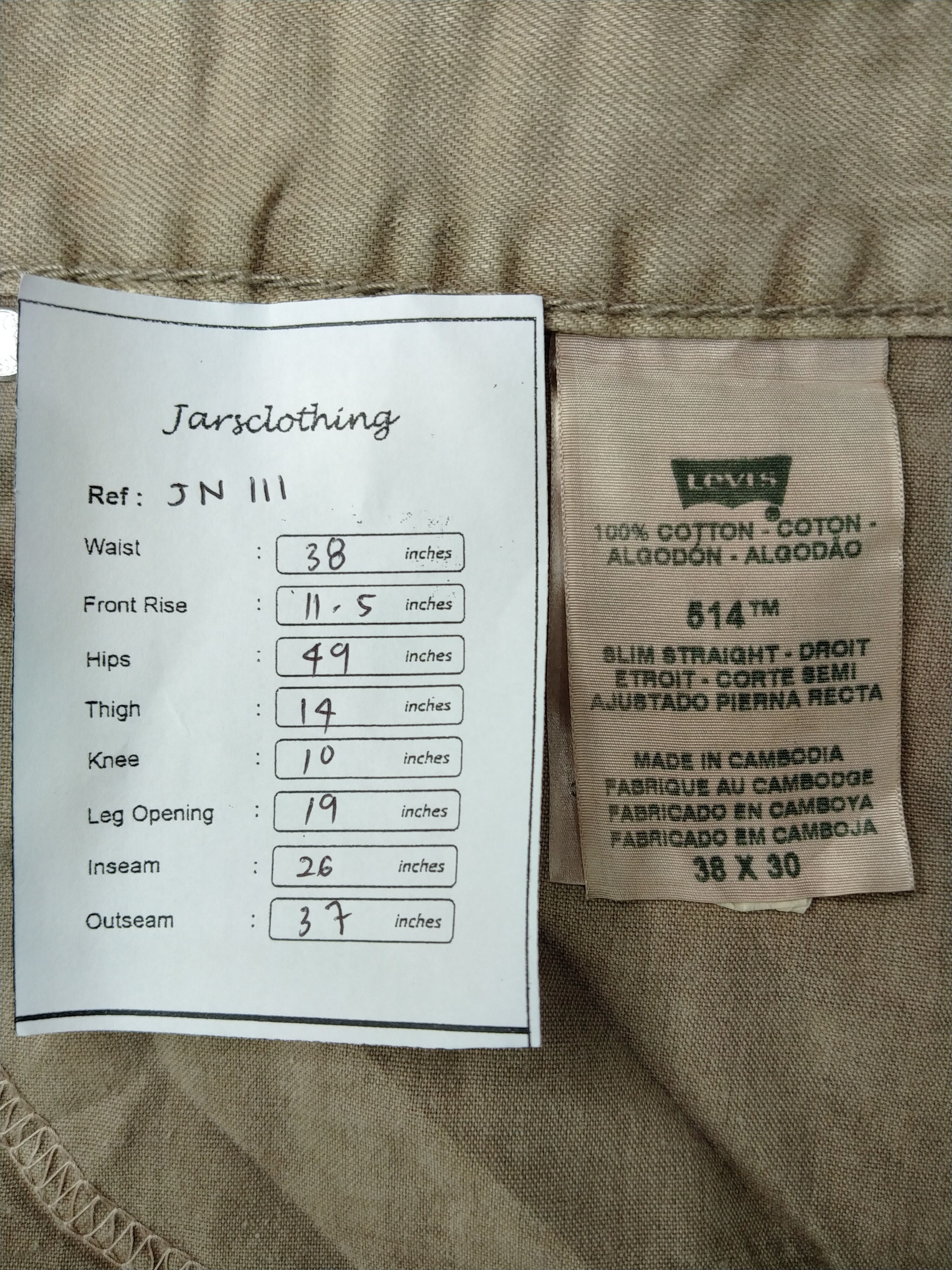 Levi's Levi's 514 Colored Denim 38x26 -JN111 Size US 43 - 12 Thumbnail