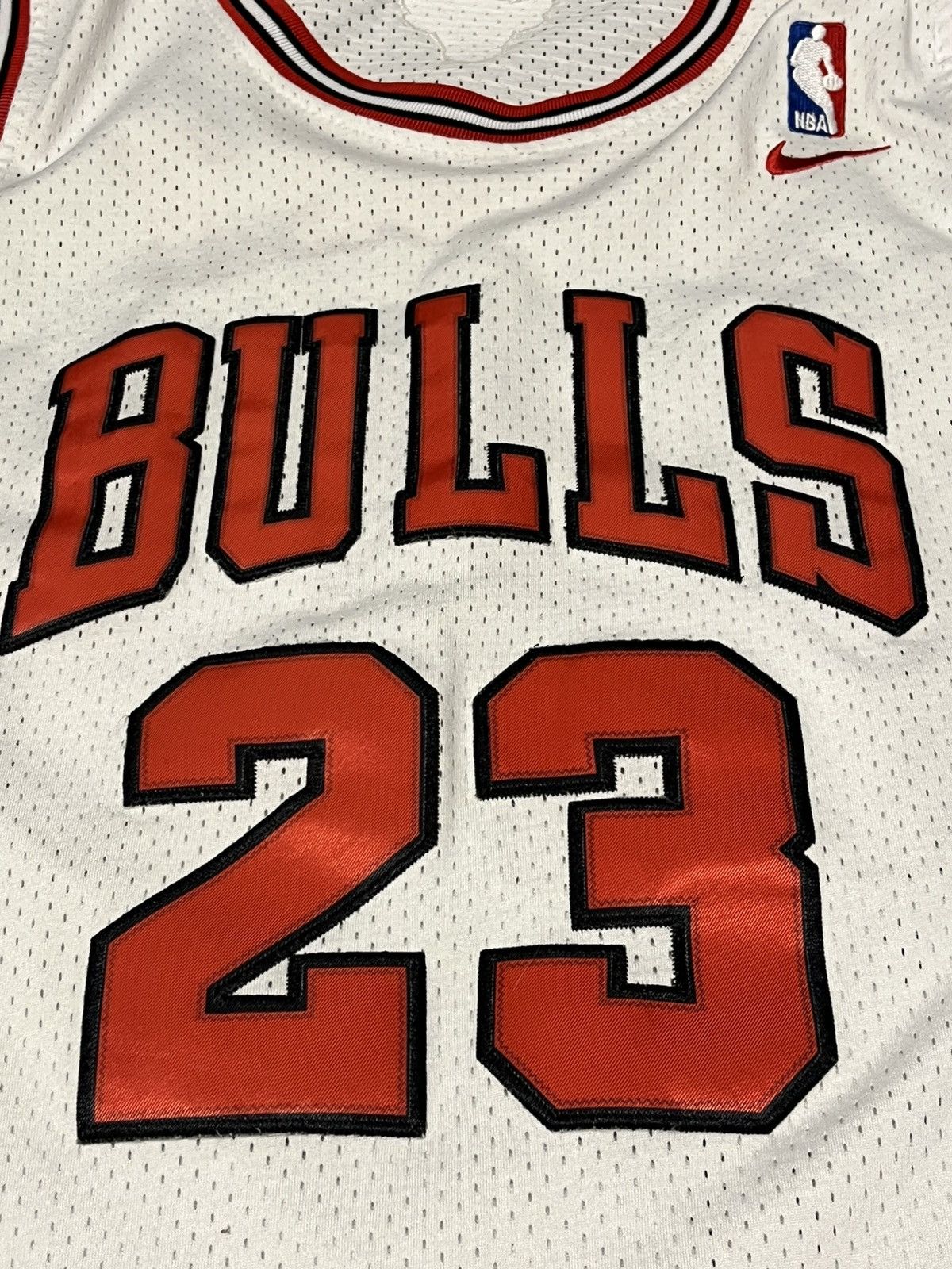NBA × Nike × Vintage Authentic Michael Jordan Vintage Nike Chicago Bulls Jersey Size US XL / EU 56 / 4 - 2 Thumbnail