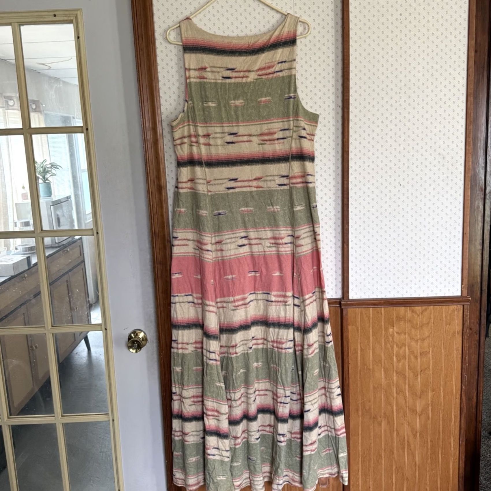 Ralph Lauren Lauren Ralph Lauren Maxi Dress Womens Large Southwestern Aztec Cowgirl Boho Long Dress Size L / US 10 / IT 46 - 6 Thumbnail