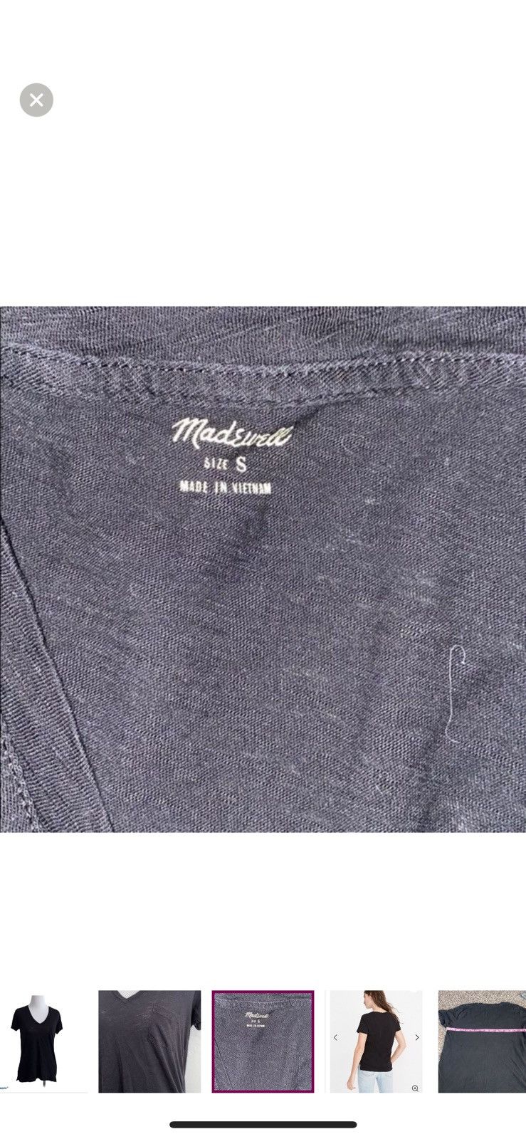Madewell Madewell small black whisper tee Size S / US 4 / IT 40 - 4 Thumbnail