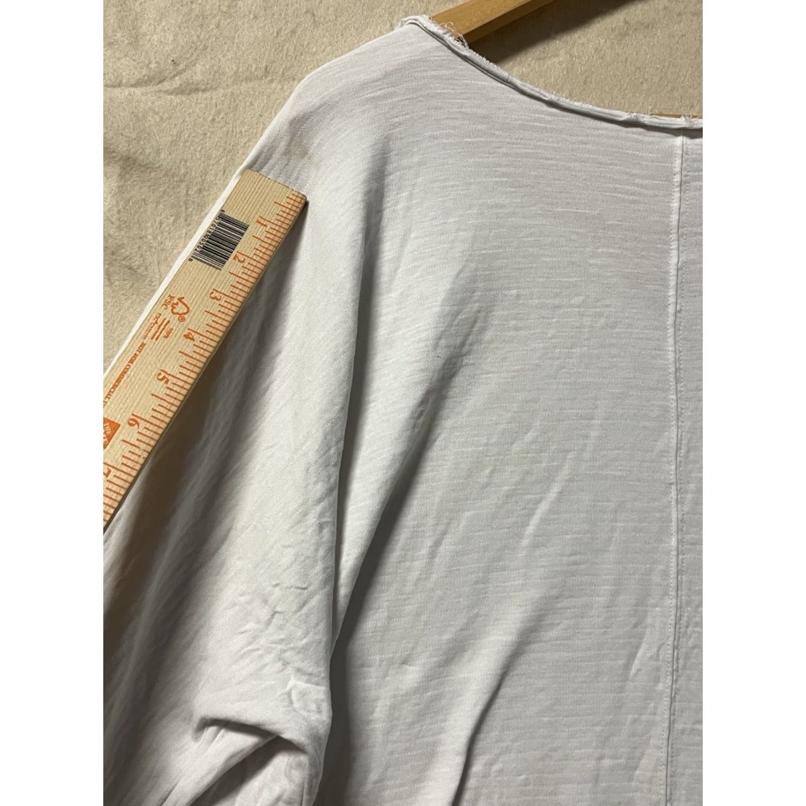 Vintage Caslon White Long Sleeve Tshirt 2XL Crew Neck Pullover Knit T-Shirt Women Basic Size XXL / US 16-18 / IT 52-54 - 7 Thumbnail