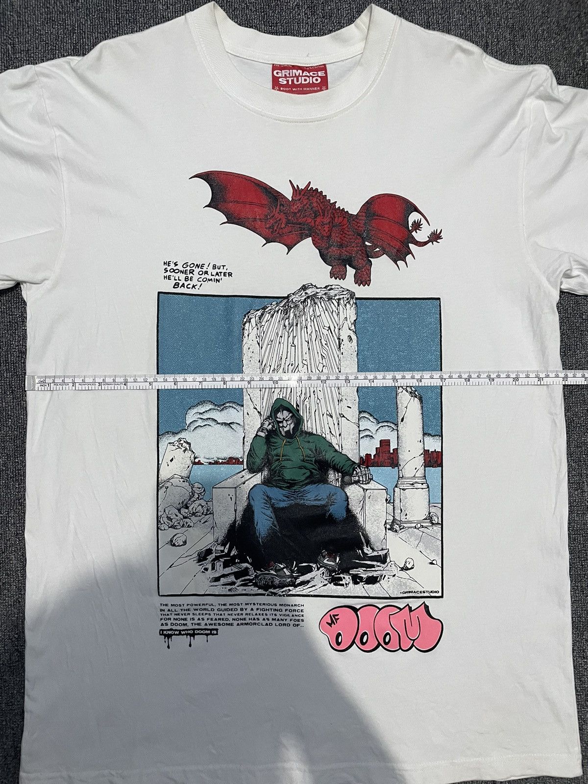 Anime × Band Tees × Japanese Brand MF DOOM X KING GEEDORAH X AKIRA Size US XL / EU 56 / 4 - 9 Thumbnail