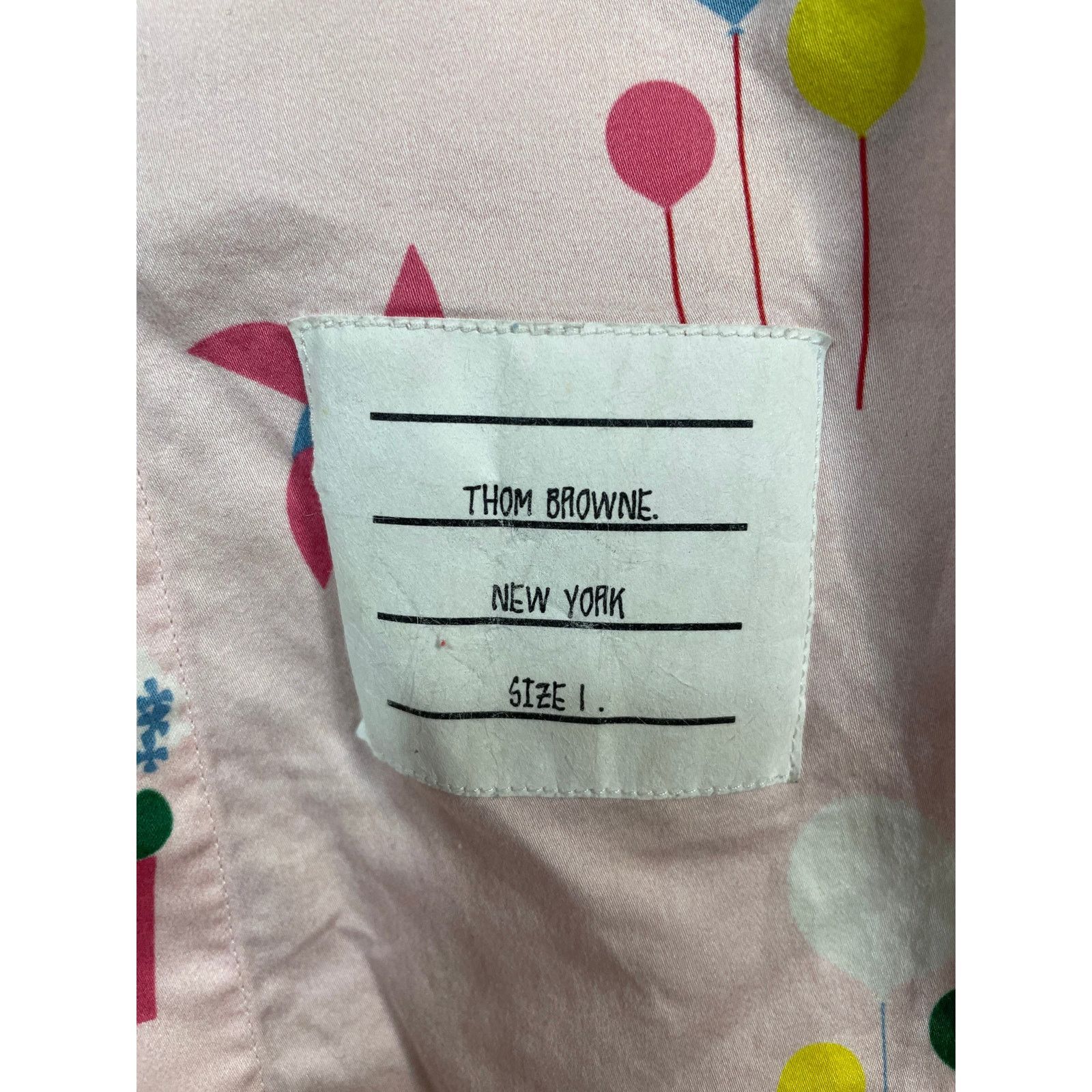Thom Browne Thom Browne Button Up Pink Floral Used (Small) Size US S / EU 44-46 / 1 - 2 Thumbnail