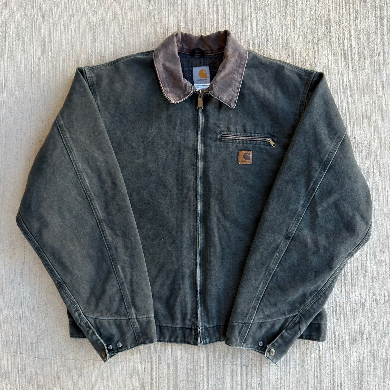 Carhartt × Vintage Carhartt J97 MOS green detroit work wear jacket Size US XL / EU 56 / 4 - 1 Thumbnail