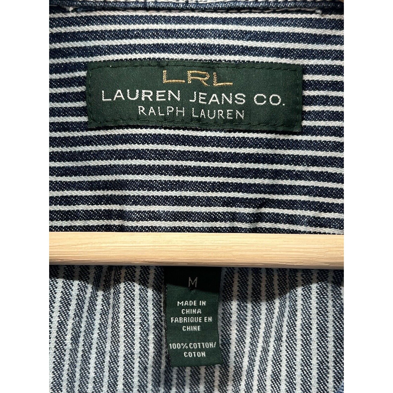 Ralph Lauren Lauren Ralph Lauren Jeans Blue White Railroad Striped Jacket Size M / US 6-8 / IT 42-44 - 3 Thumbnail