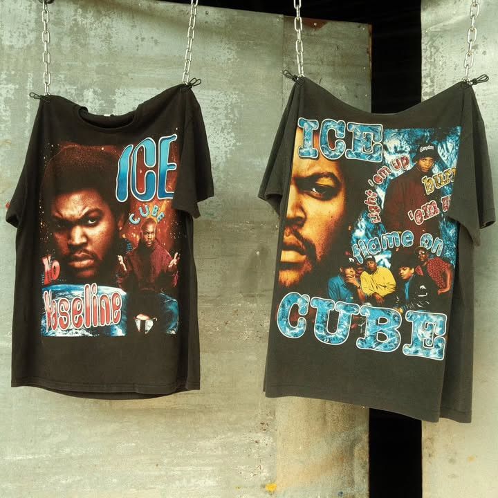 Vintage Ice Cube bootleg t-shirt Size US XL / EU 56 / 4 - 1 Thumbnail