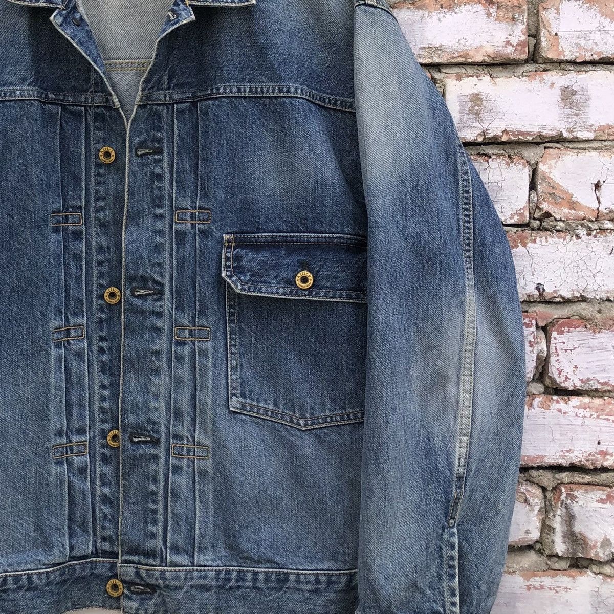 Johnbull Attick by Johnbull Type 1 Denim Jacket Made In Japan Size US L / EU 52-54 / 3 - 7 Thumbnail