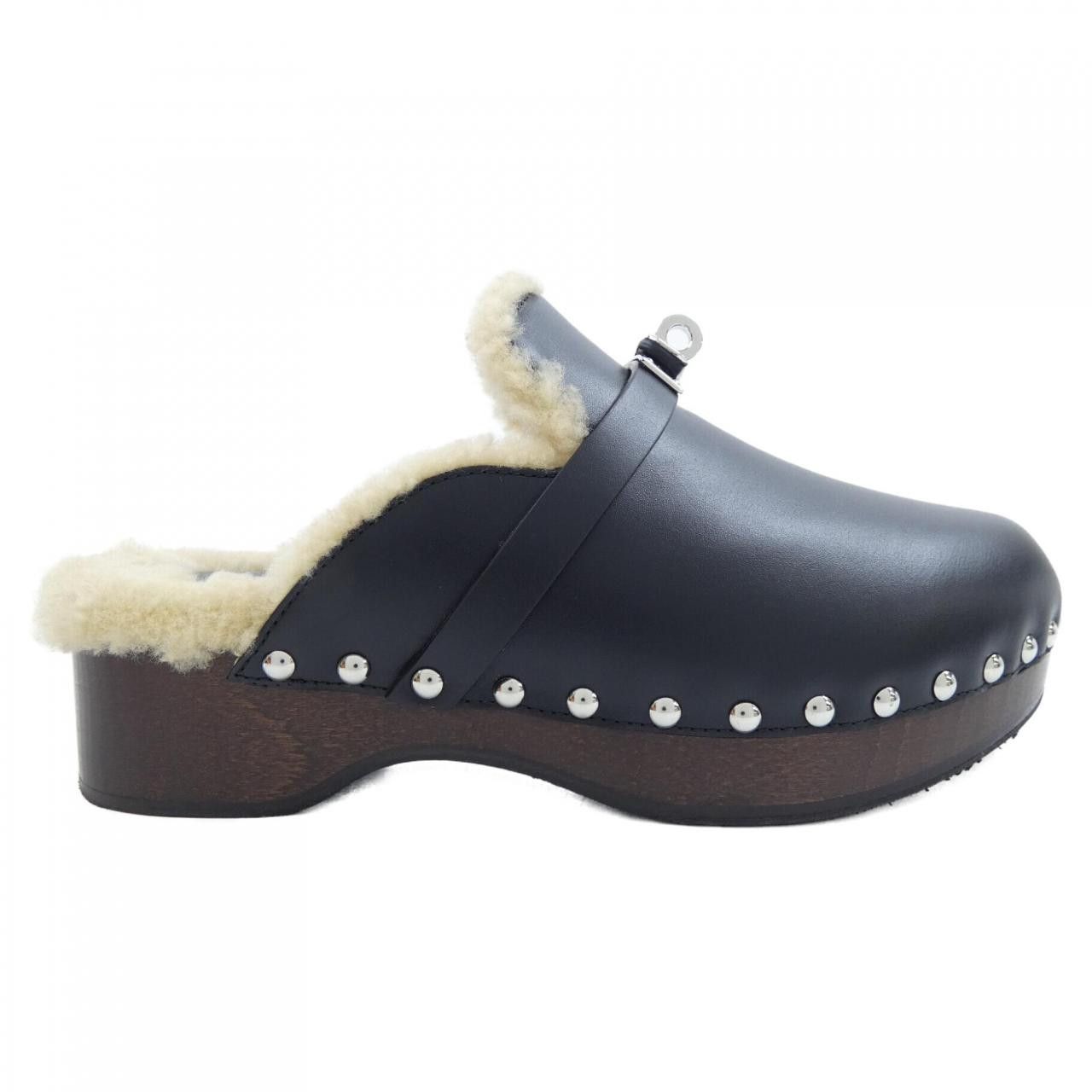 Hermes Hermes Hermes Shearling Shoes Natural Material Shoes DUTY FREE for USA Size ONE SIZE - 1 Thumbnail