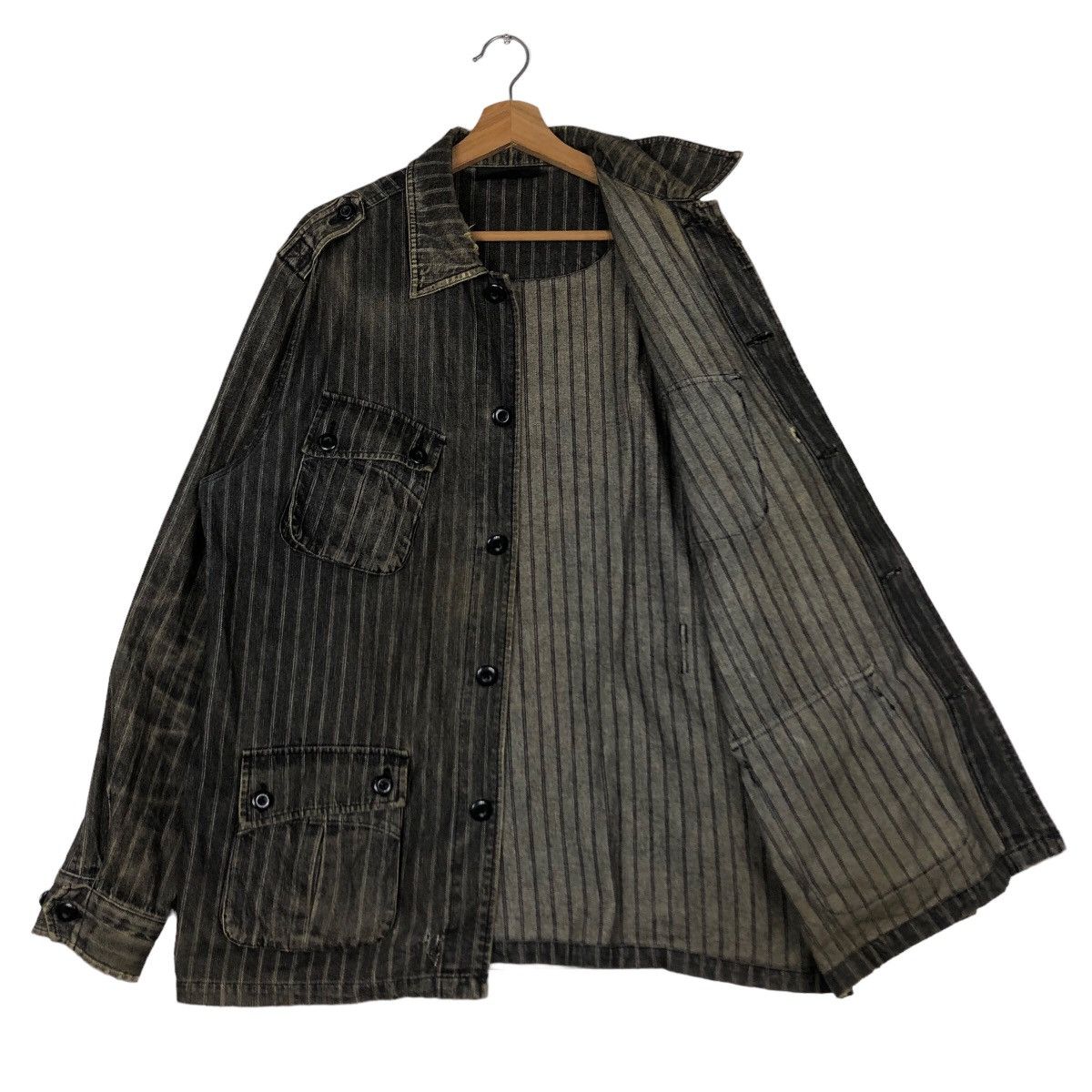 Japanese Brand 🔥Vintage Hickory Chore Jacket Airwalk Hybrid Issey Miyake Size US L / EU 52-54 / 3 - 11 Thumbnail