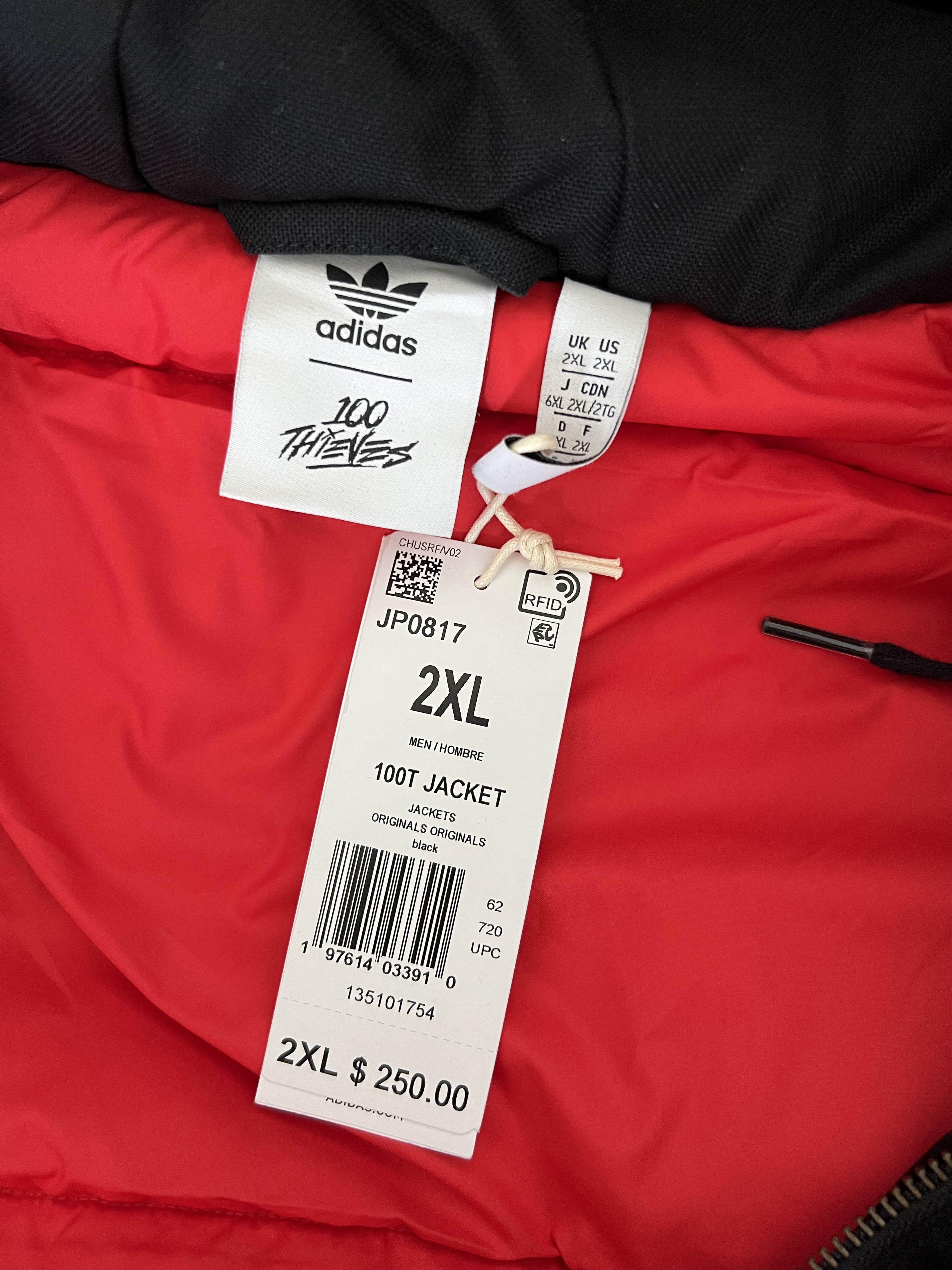 100 Thieves × Adidas 100 Thieves Adidas Hooded Work Jacket in Black Size US XXL / EU 58 / 5 - 6 Thumbnail