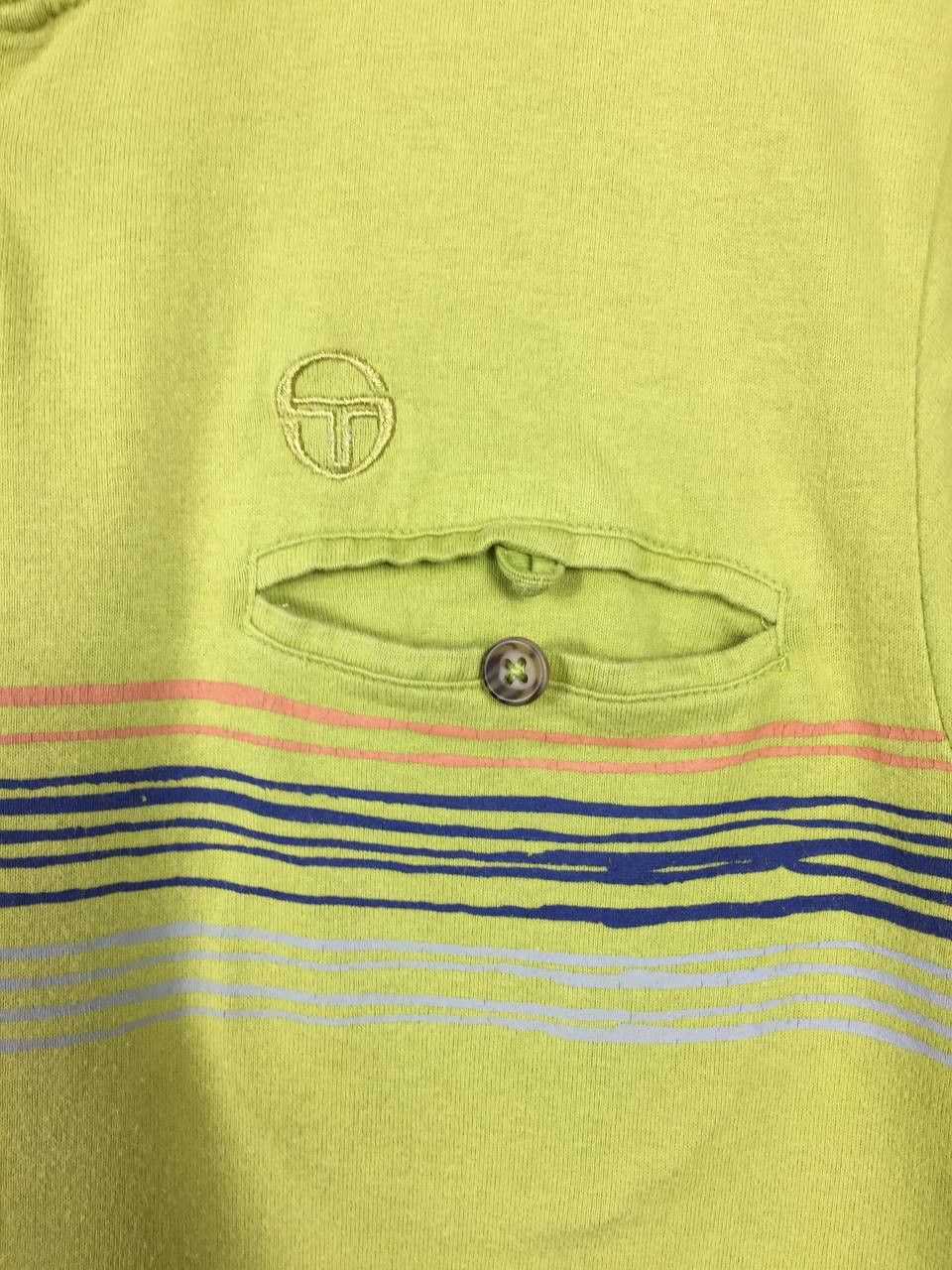 Sergio Tacchini × Vintage Vtg Sergio Tacchini Casual Henley Neck Tee Size US L / EU 52-54 / 3 - 5 Thumbnail