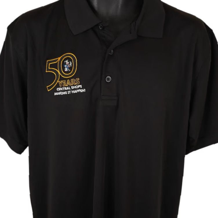 Disney Disney Polo Shirt Mens Size Large Black Central Shops Employee 50 Years Size US L / EU 52-54 / 3 - 2 Thumbnail