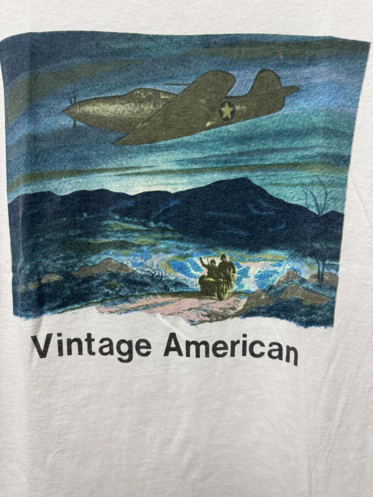 Vintage Vintage Army War 2 Photo Tee Size US M / EU 48-50 / 2 - 2 Thumbnail