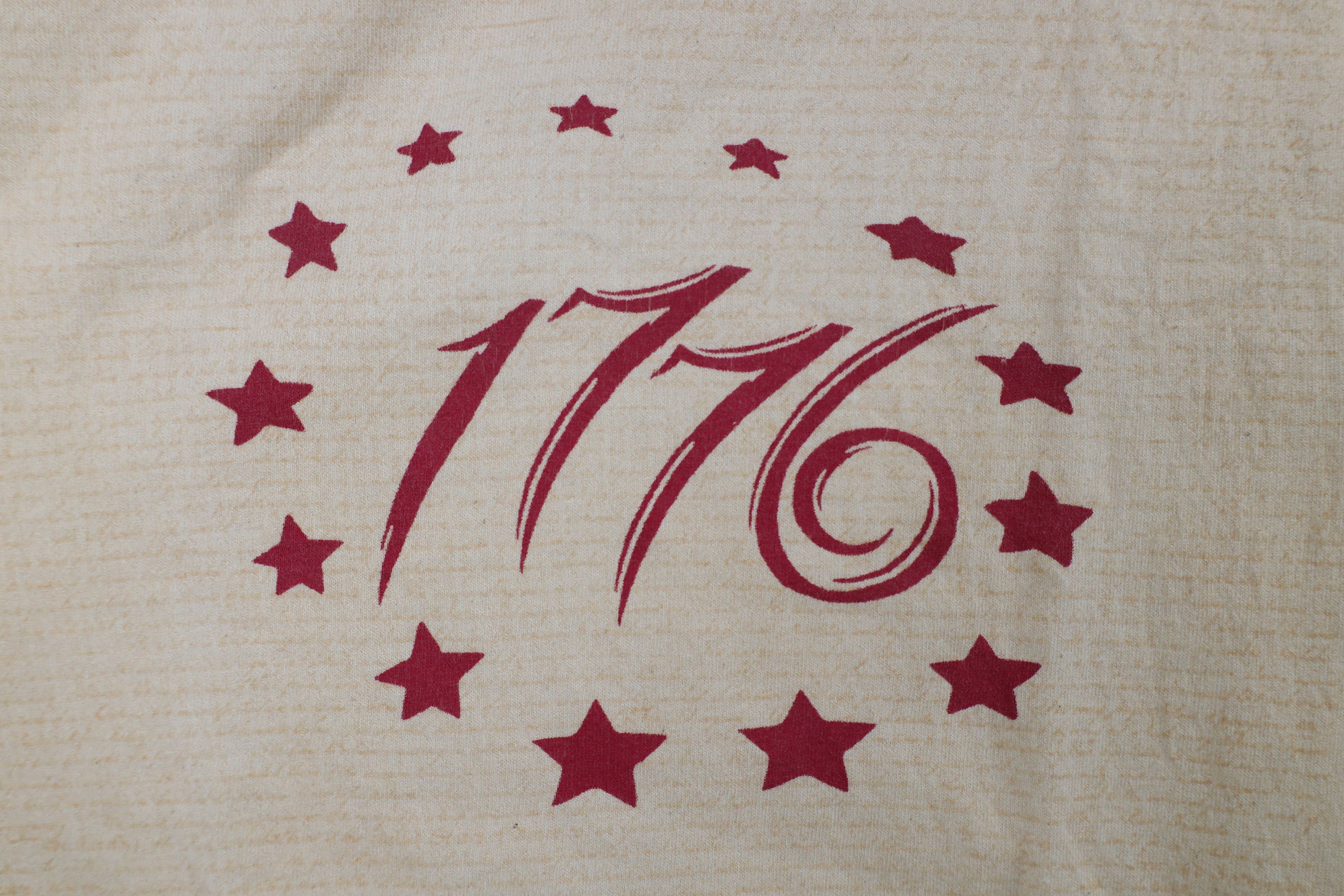 Vintage Vintage 90s 1776 Declaration of Independence T-Shirt Beige Size US M / EU 48-50 / 2 - 4 Thumbnail