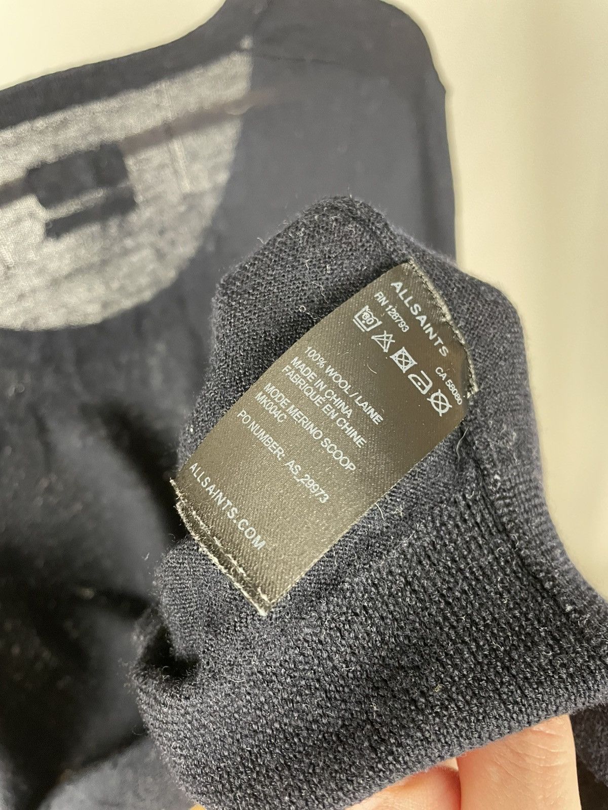Allsaints × Designer × Vintage Allsaints mode merino scoop wool crew neck Size US M / EU 48-50 / 2 - 6 Thumbnail