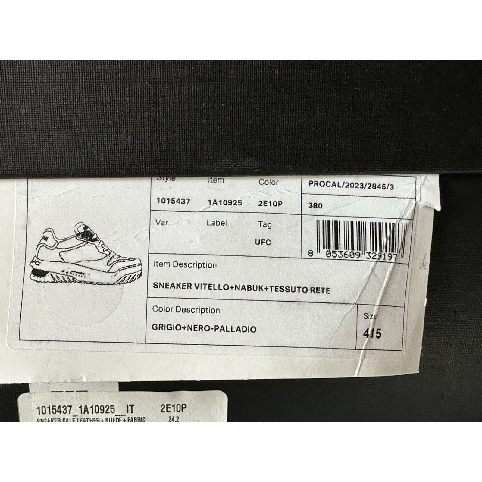 Versace Versace Odissea Leather White/Gray Sneakers 8.5 US 1015437 Size US 8.5 / EU 41-42 - 16 Thumbnail