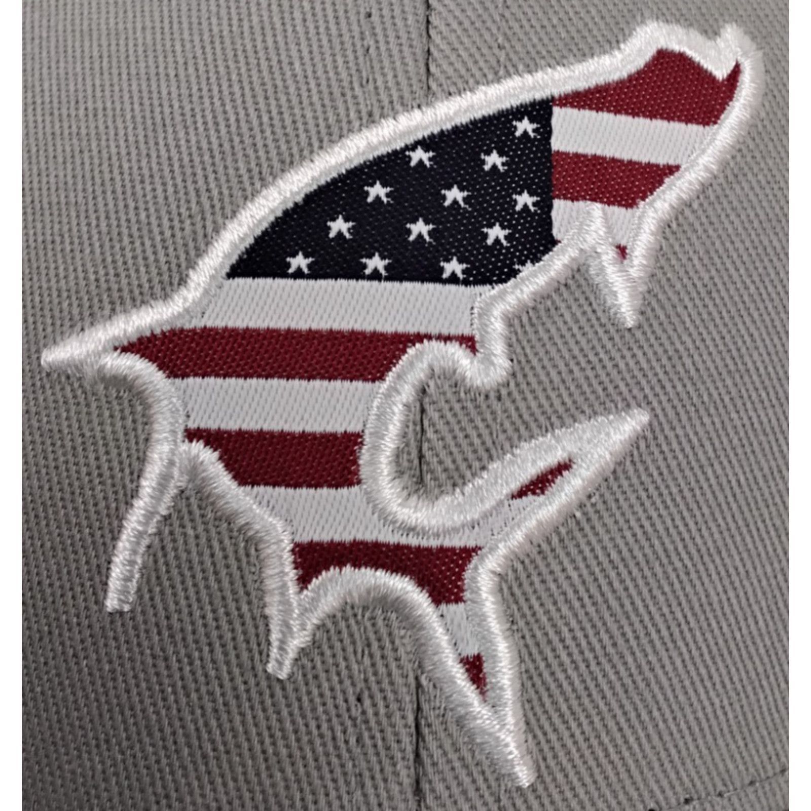 Simms Simms USA Catch Trucker Sterling Gray Ball Cap New With Tag Size ONE SIZE - 7 Thumbnail