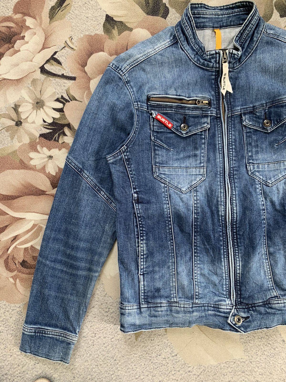 Japanese Brand Burtle Workwear Jacket Denim Like Size US L / EU 52-54 / 3 - 3 Thumbnail