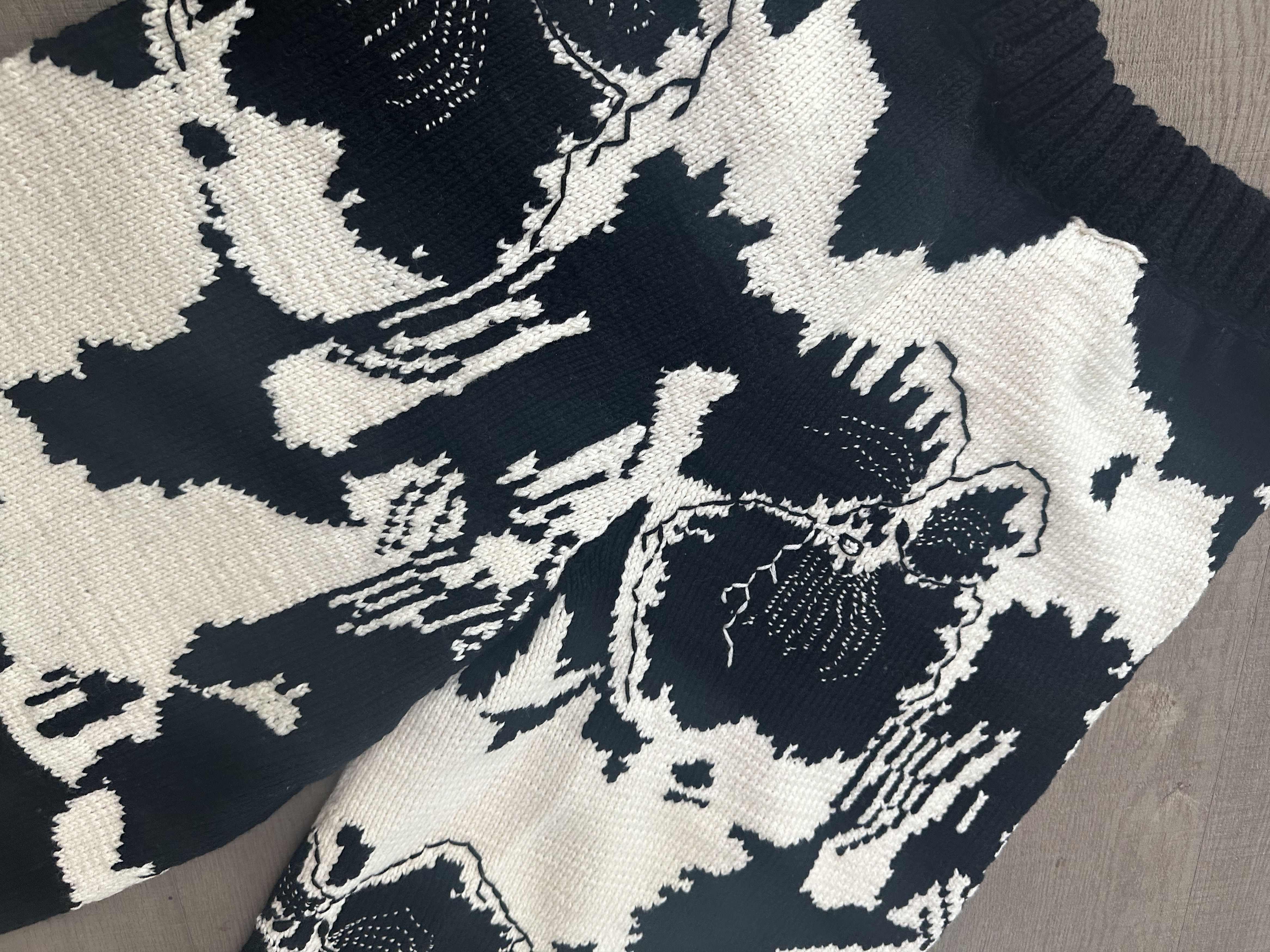 Loewe Loewe x Joe Brainard Edition Wool Intarsia Pansies Pants Size US 34 / EU 50 - 3 Thumbnail