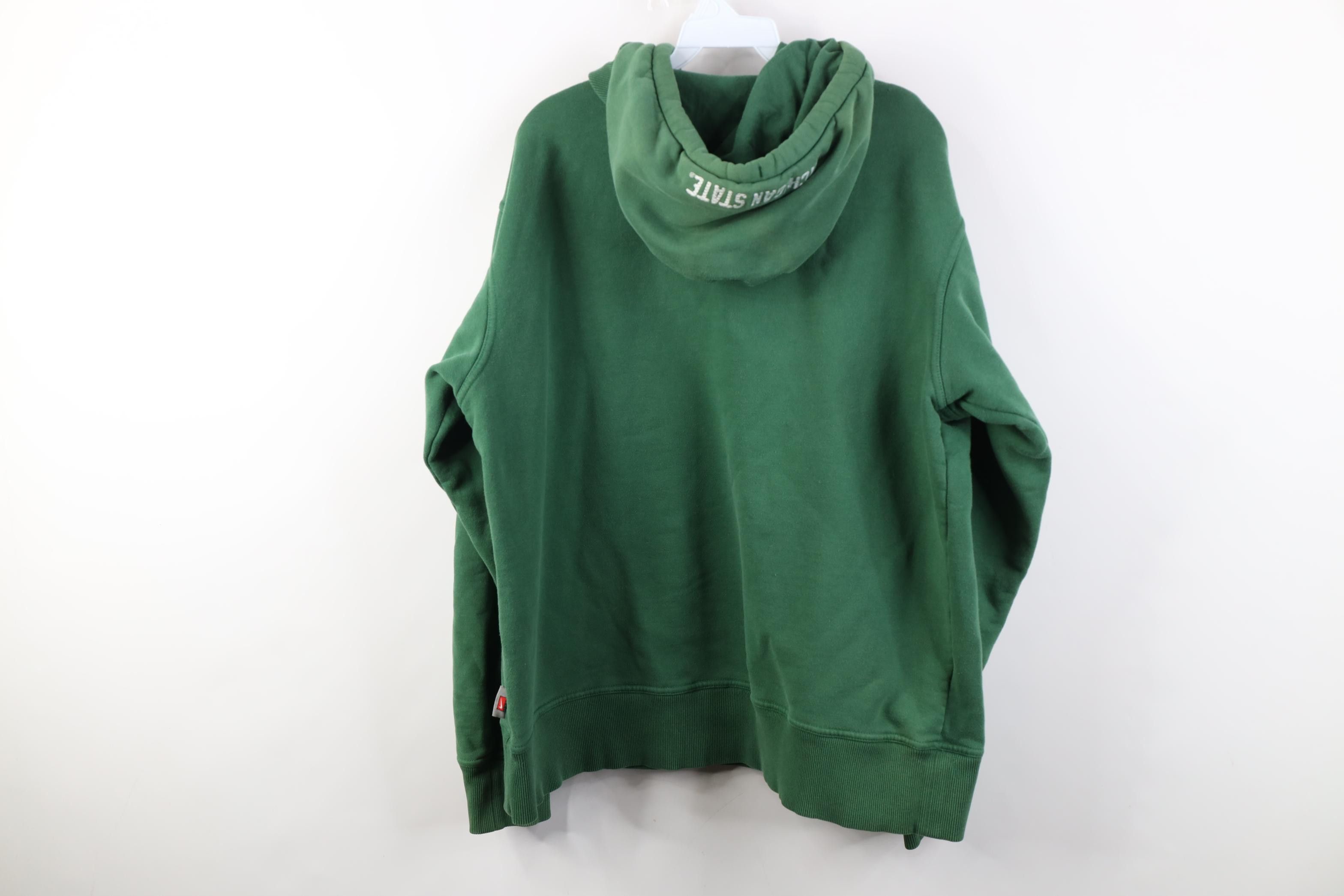 Nike Vintage Nike Mini Swoosh Michigan State University Hoodie Size US L / EU 52-54 / 3 - 18 Thumbnail