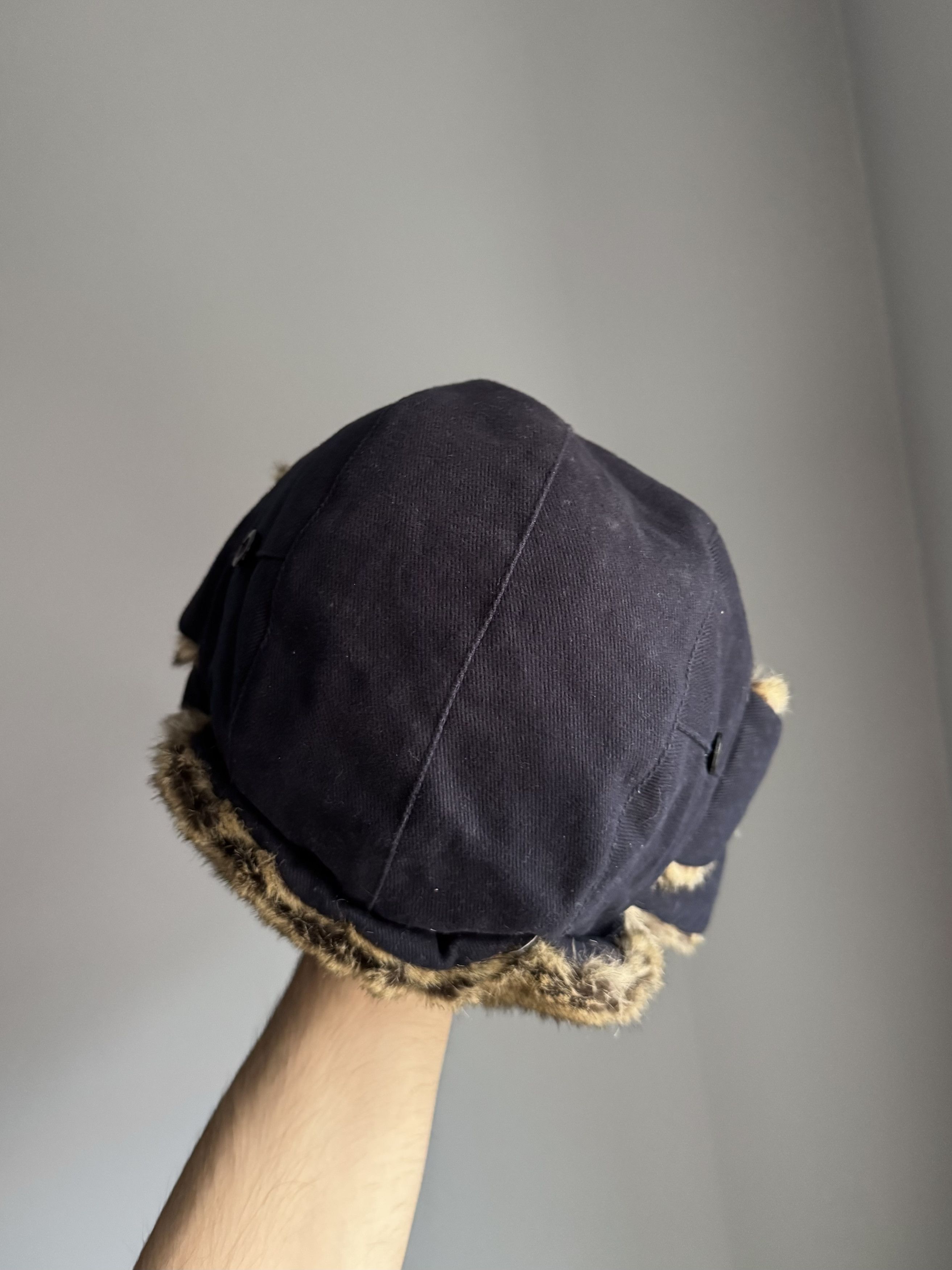 Vintage Vintage Crazy Y2K Mohair Fuzzy Trapper Hat Ushanka Huge Size ONE SIZE - 6 Thumbnail