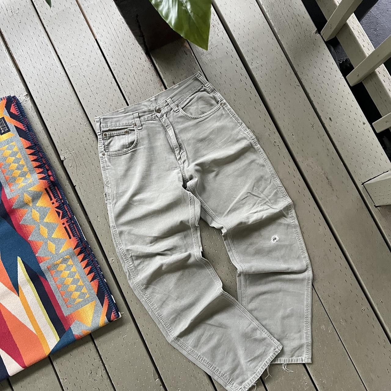 Carhartt × Vintage Vintage Carhartt Pants Green Olive Size US 32 / EU 48 - 2 Thumbnail