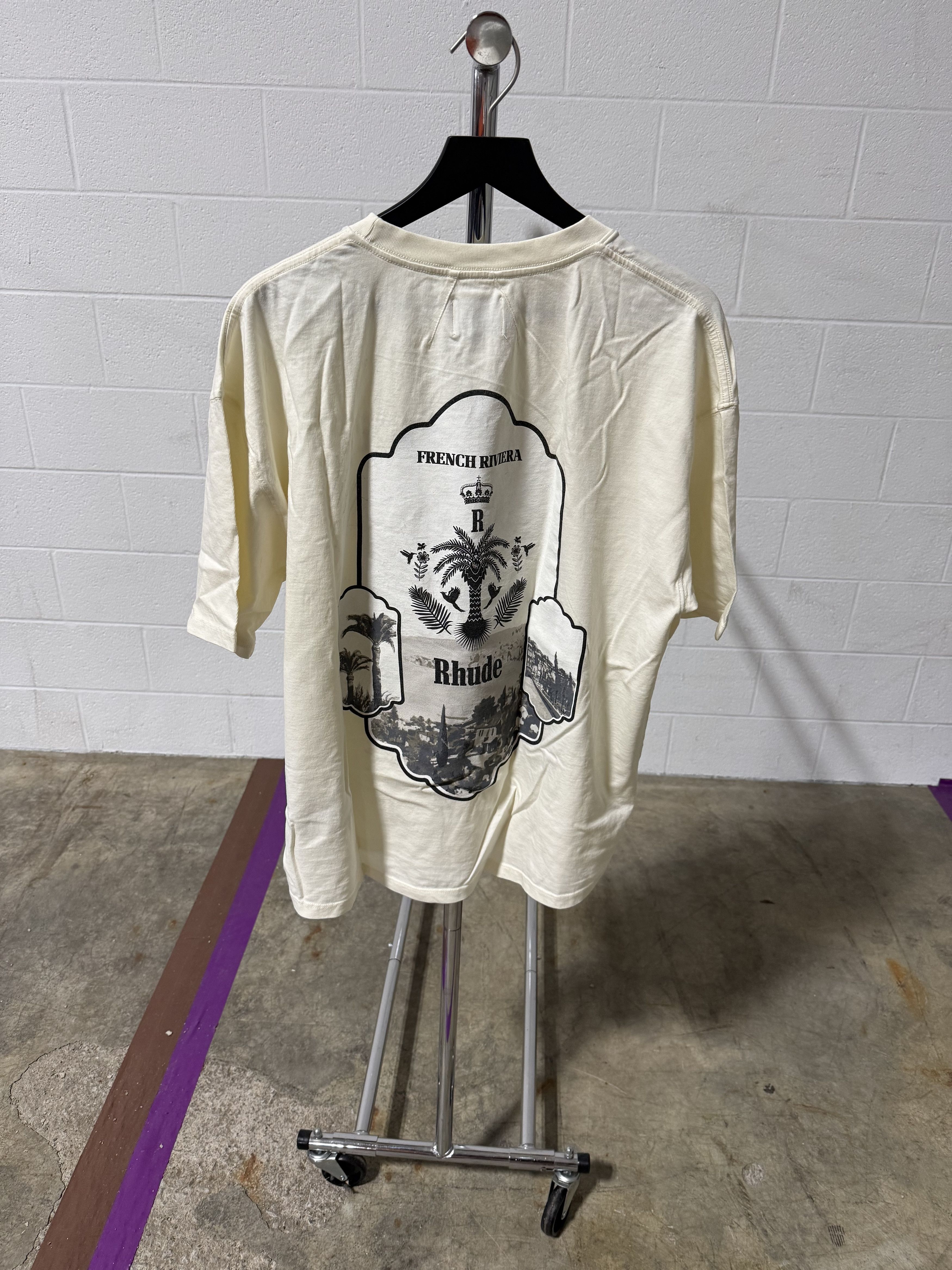 Rhude Rhude Azur Mirror Tee 'Vintage White' Size US XL / EU 56 / 4 - 4 Thumbnail