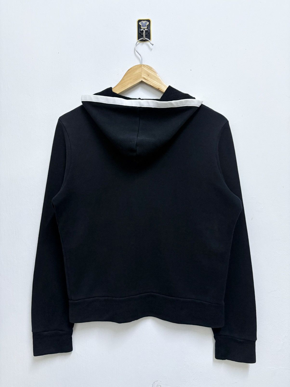 Courreges Vintage 90's Courreges 21 Black Hoodie Zipper Size M / US 6-8 / IT 42-44 - 2 Thumbnail